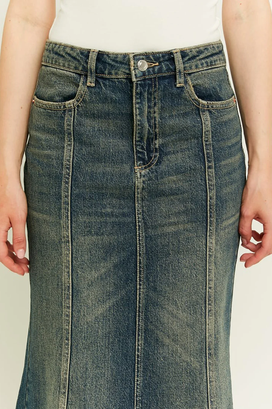 Lange rok - denim - Image 4
