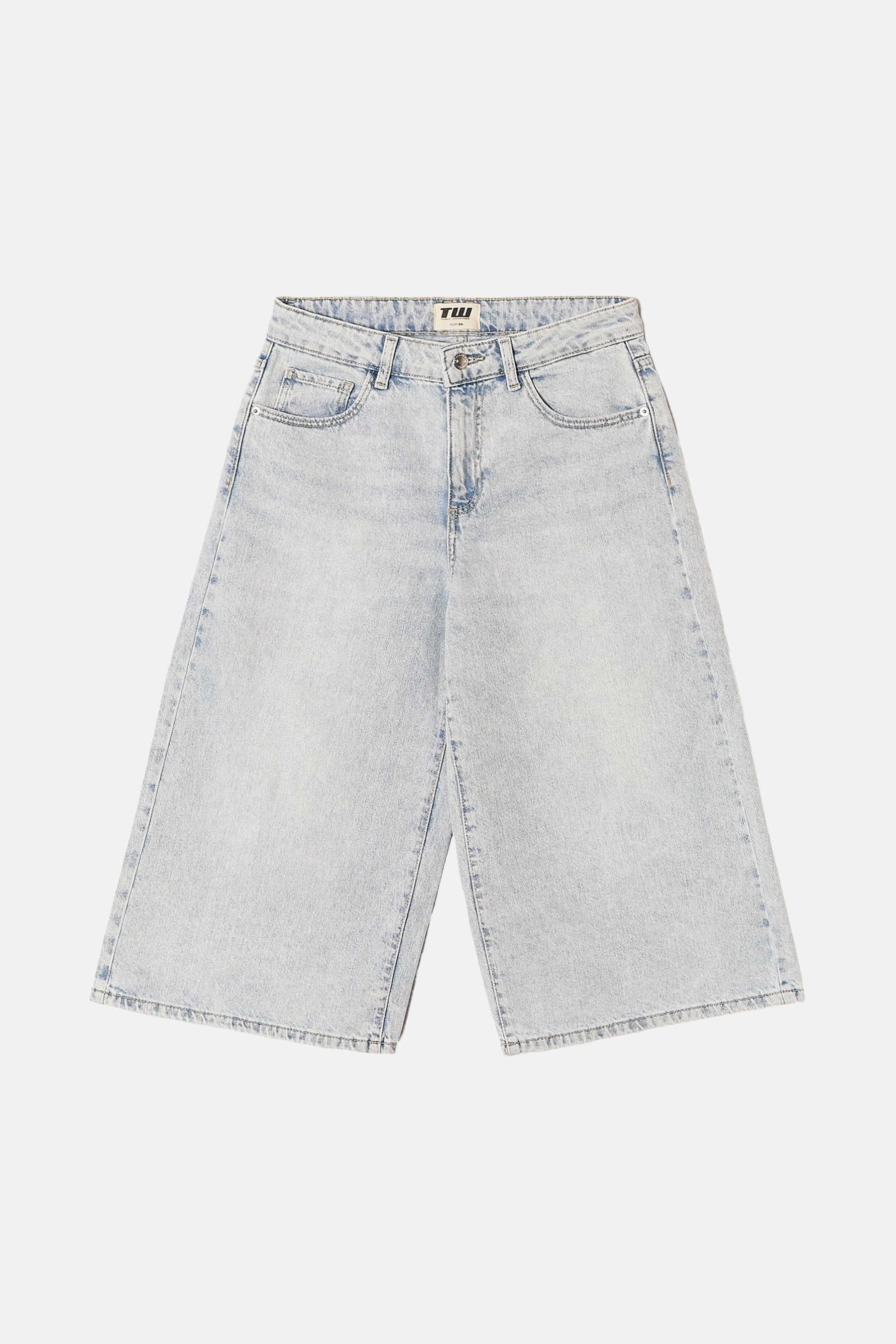 Short - light blue denim - Image 5