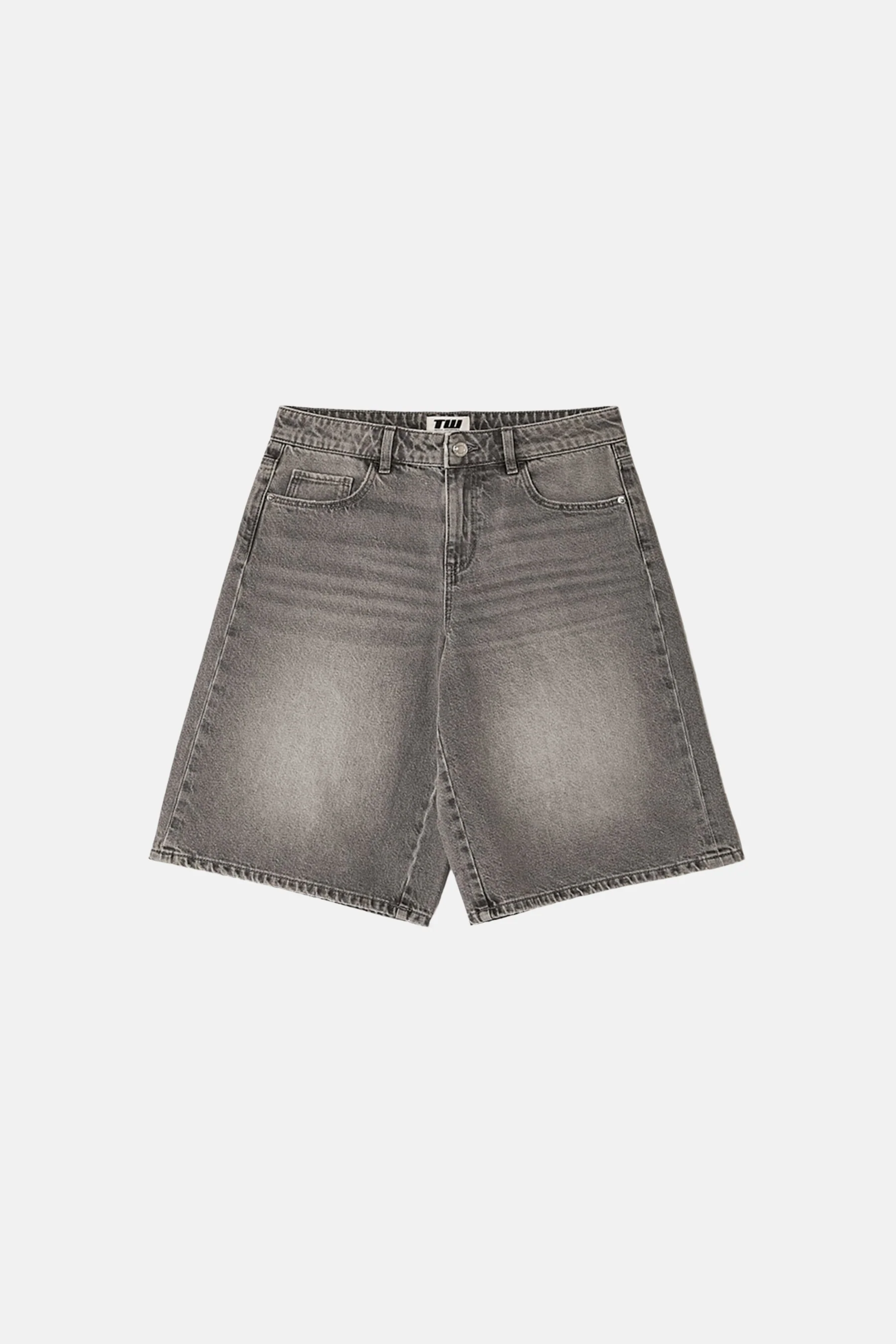 Short - light grey denim - Image 3