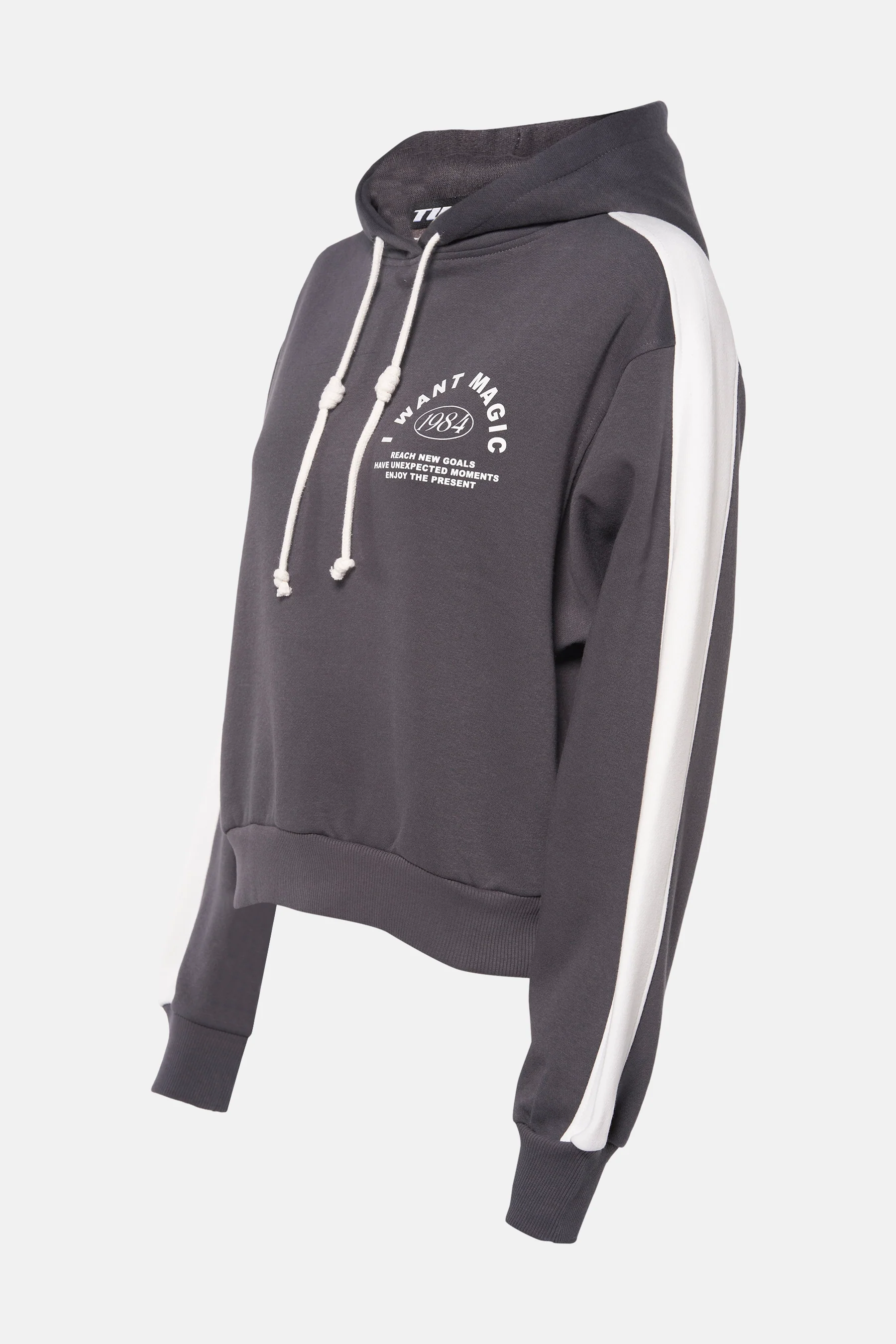 Sweater met kap - grijs - Image 2