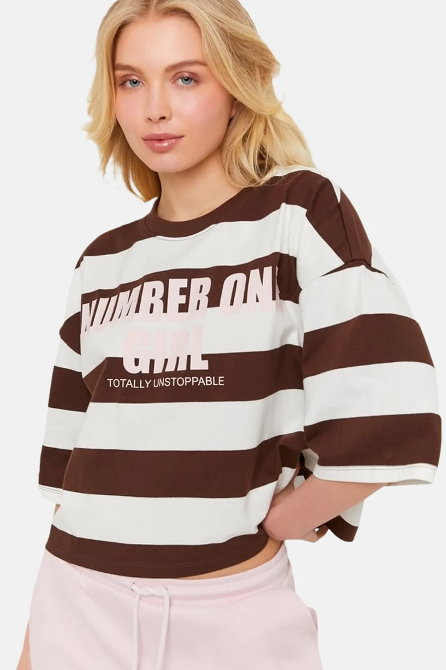 T-shirt - bruin