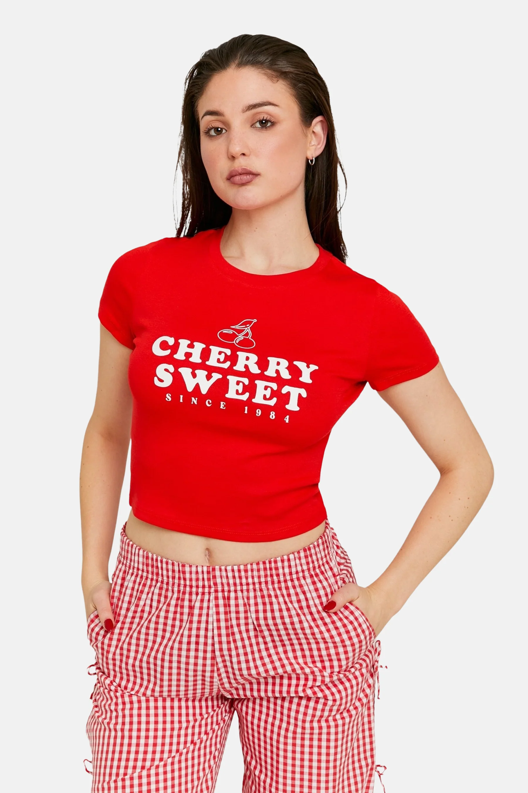 T-shirt met korte mouwen - rood