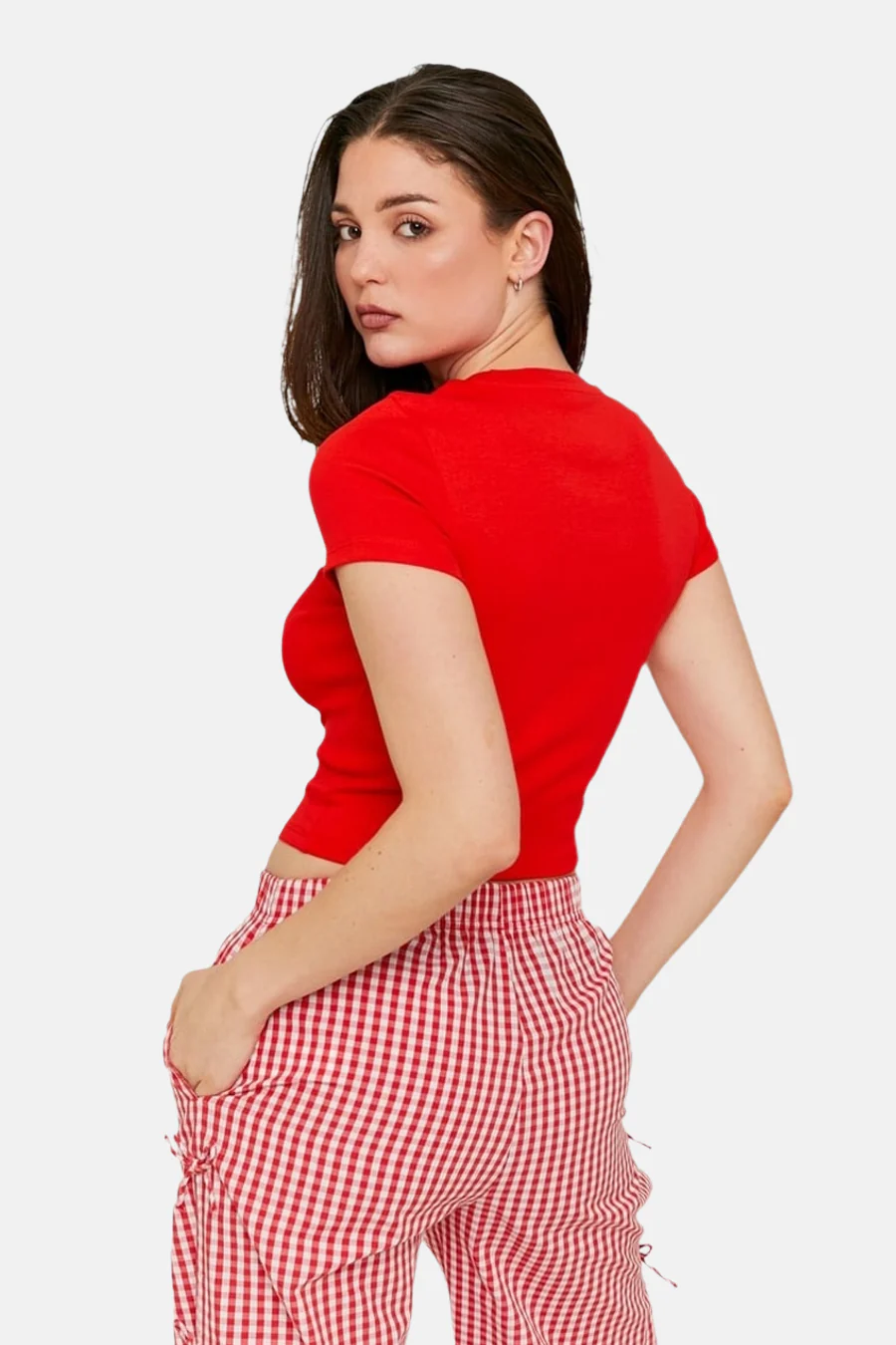 T-shirt met korte mouwen - rood - Image 3