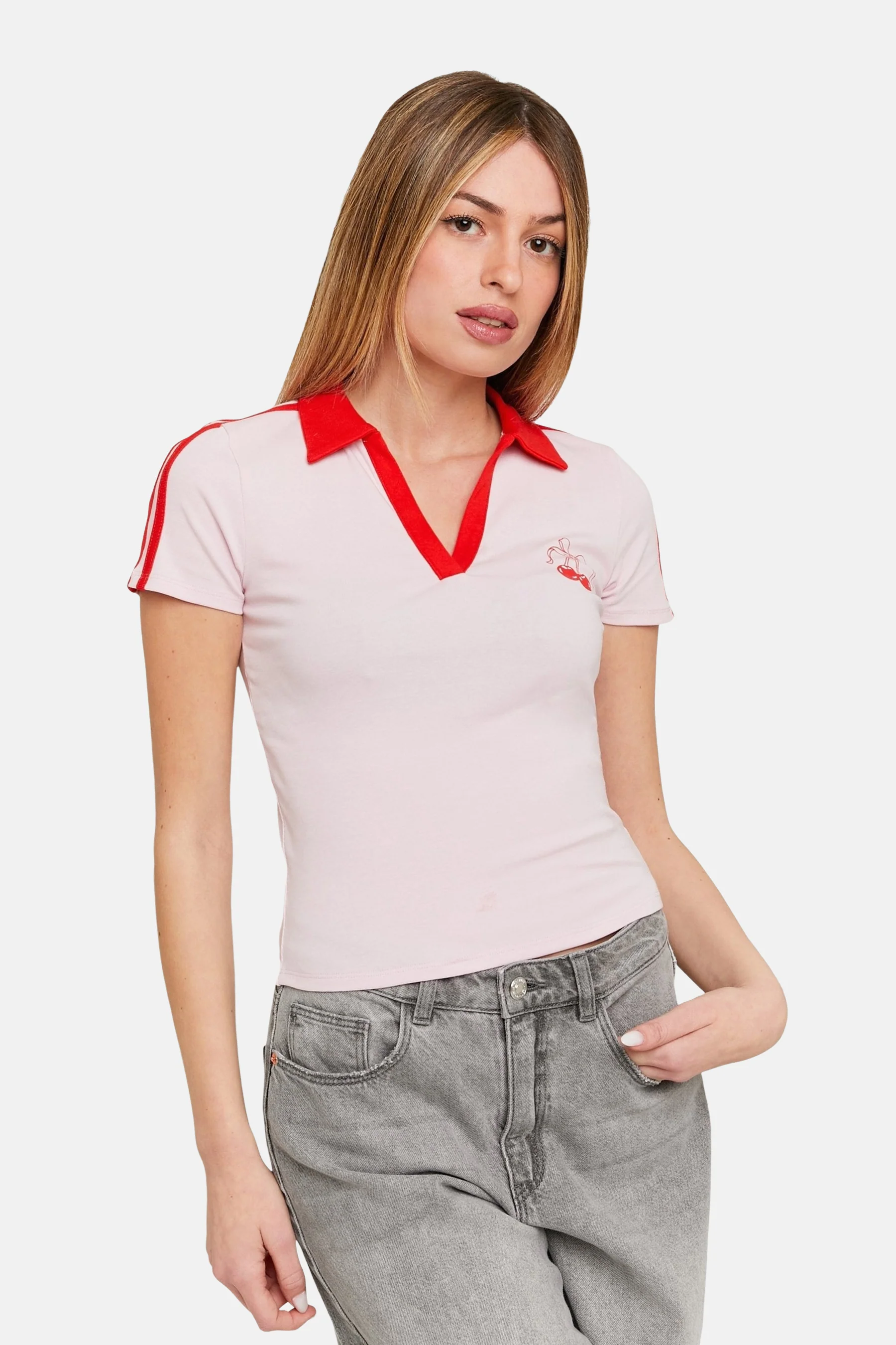 T-shirt met korte mouwen - roze - Image 2