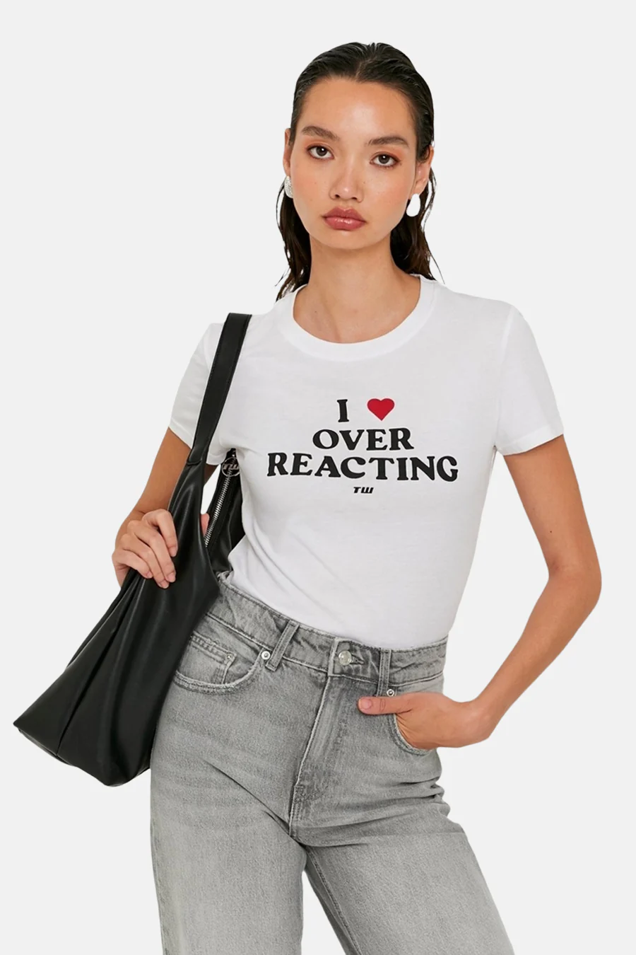 T-shirt met korte mouwen - wit