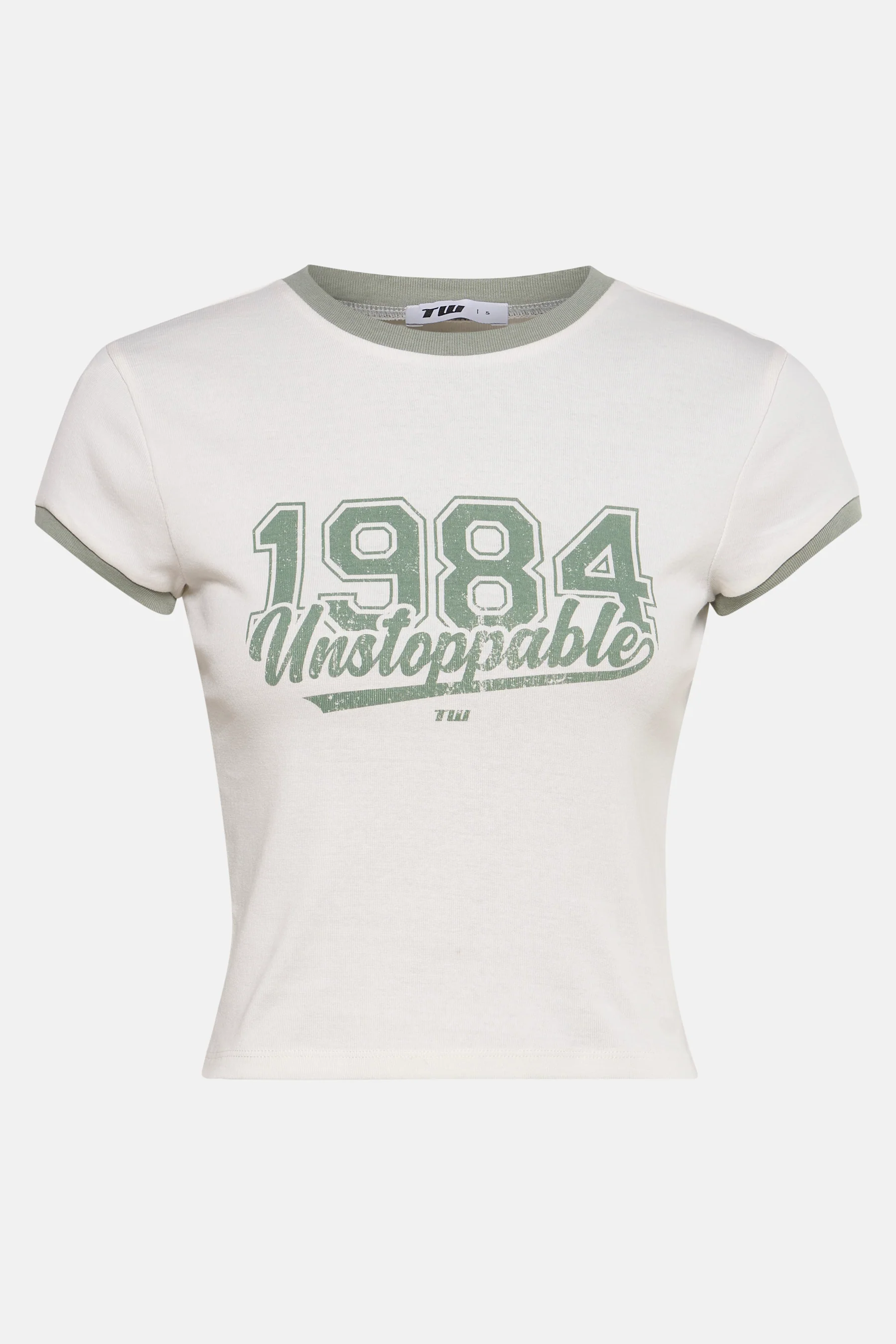 T-shirt met korte mouwen - Ecru