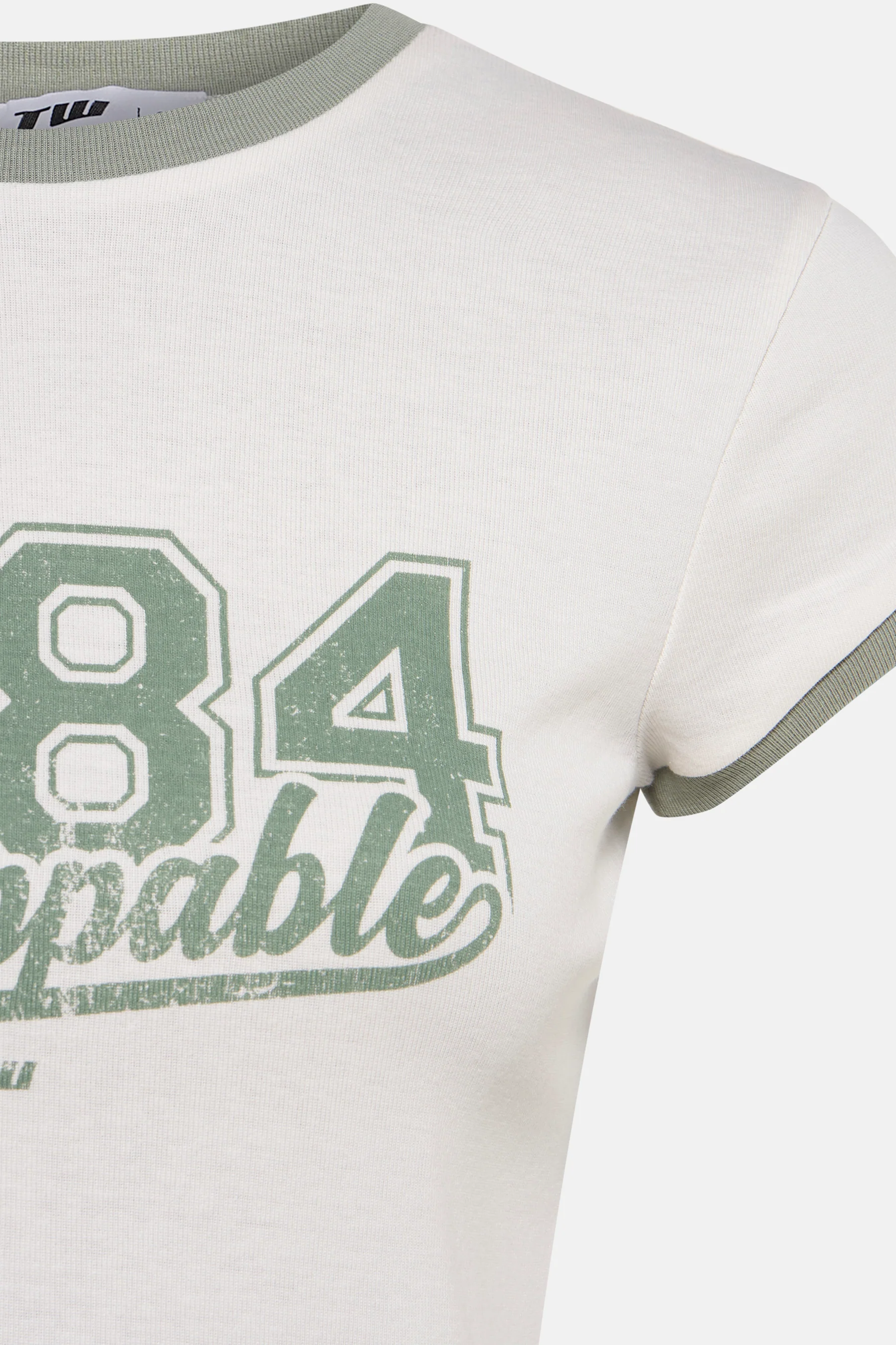 T-shirt met korte mouwen - Ecru - Image 3