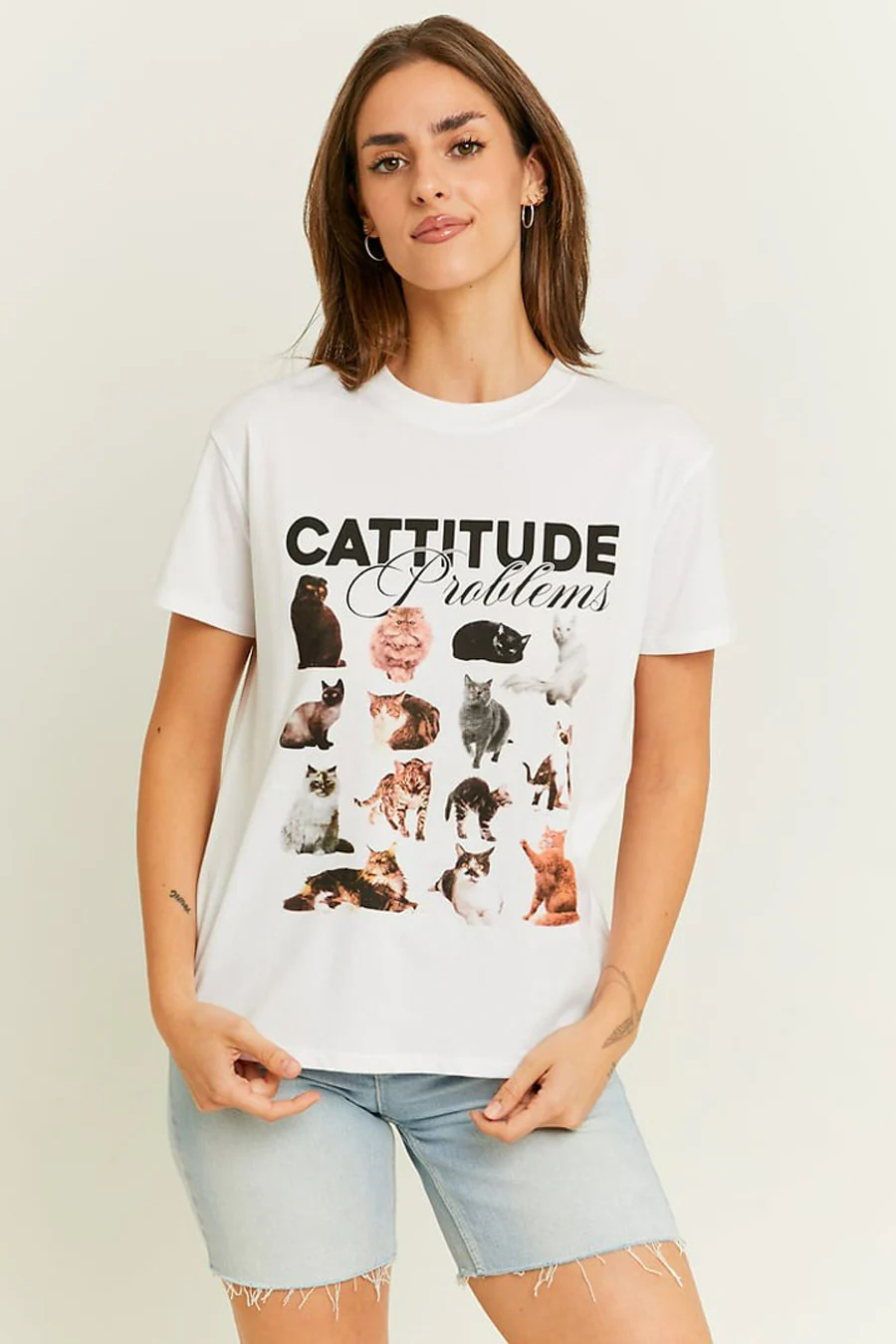 T-shirt met korte mouwen - wit