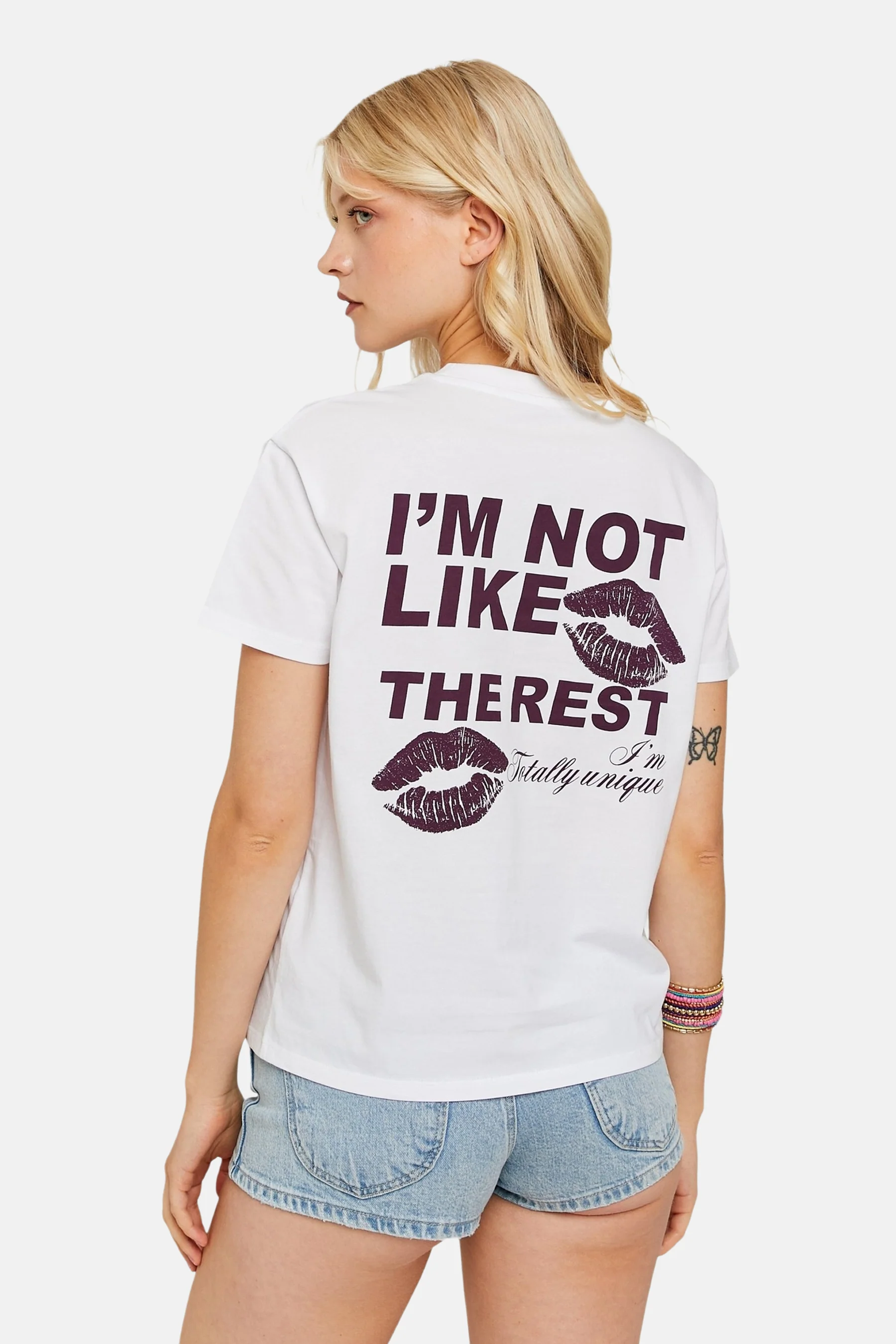 T-shirt met korte mouwen - wit
