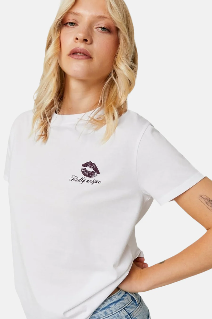 T-shirt met korte mouwen - wit - Image 3