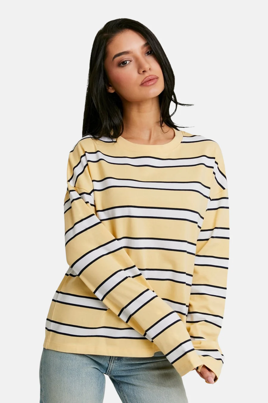 T-shirt met lange mouwen - geel