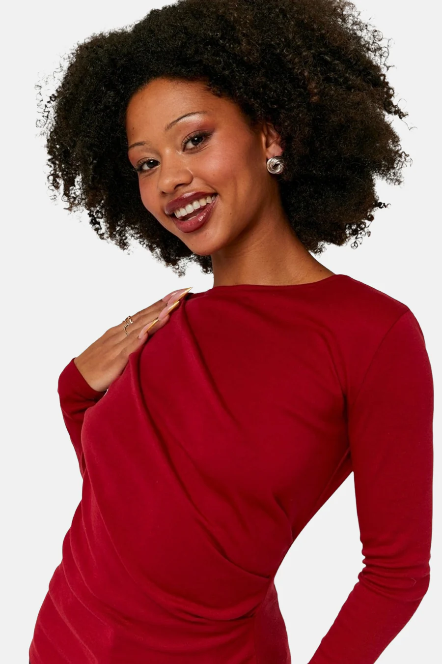 T-shirt met lange mouwen - rood - Image 2