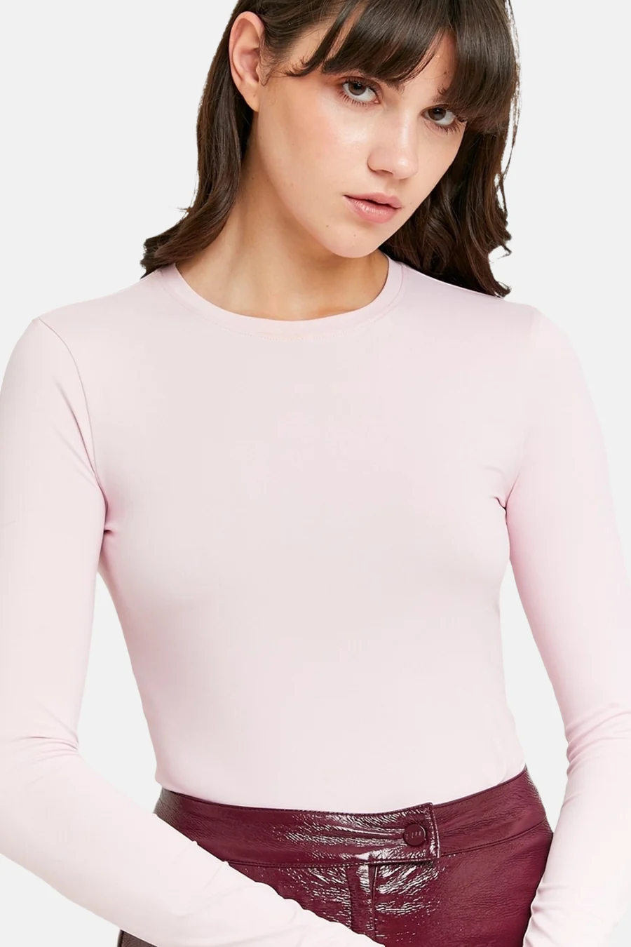 T-shirt met lange mouwen - roze