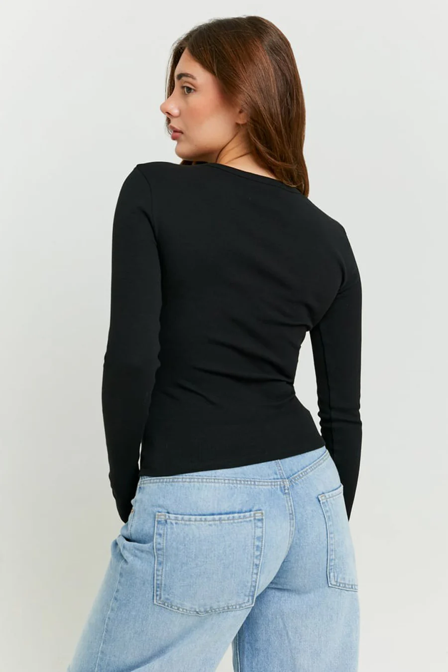 T-shirt met lange mouwen - zwart - Image 2