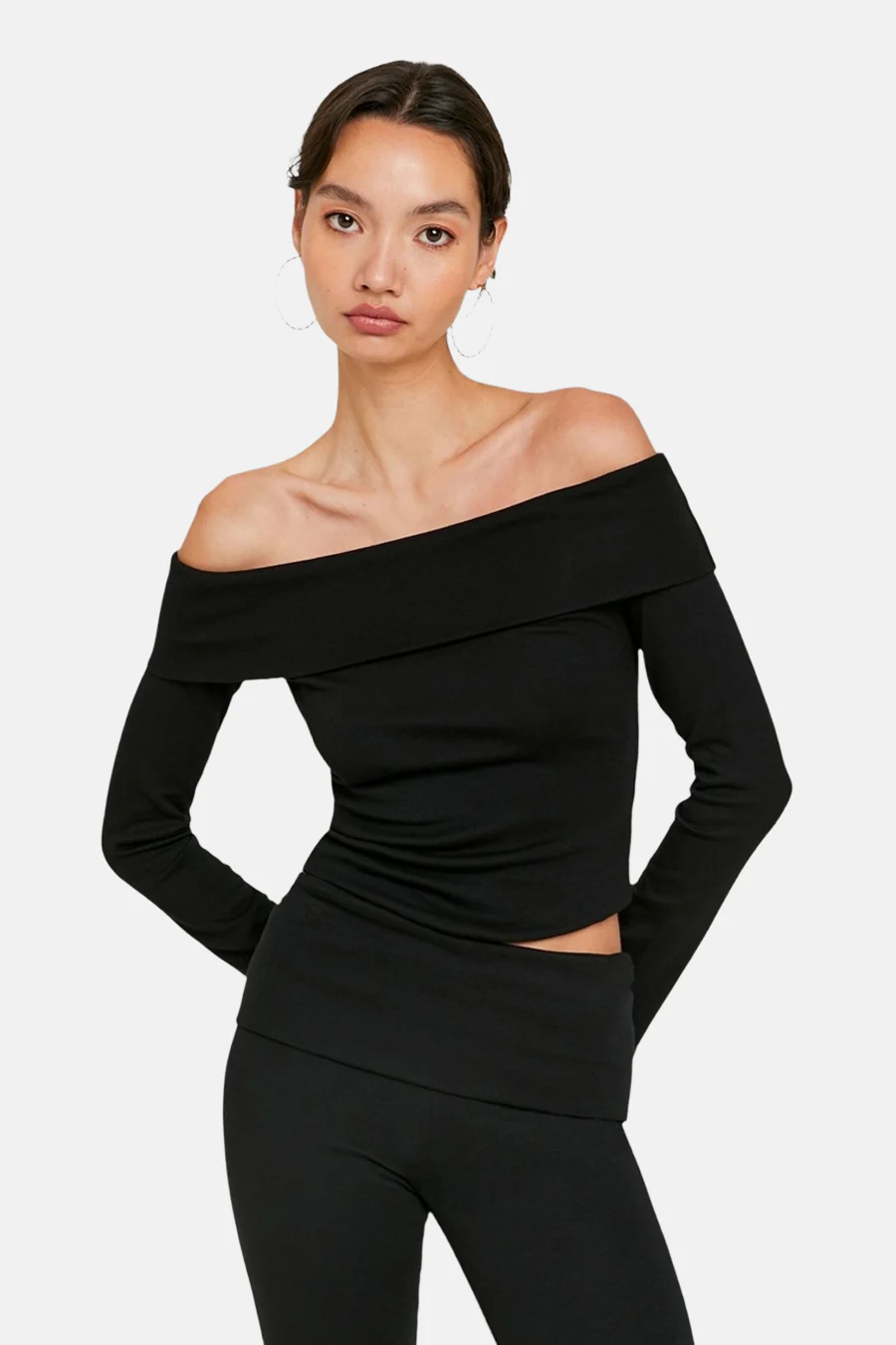T-shirt met lange mouwen - zwart