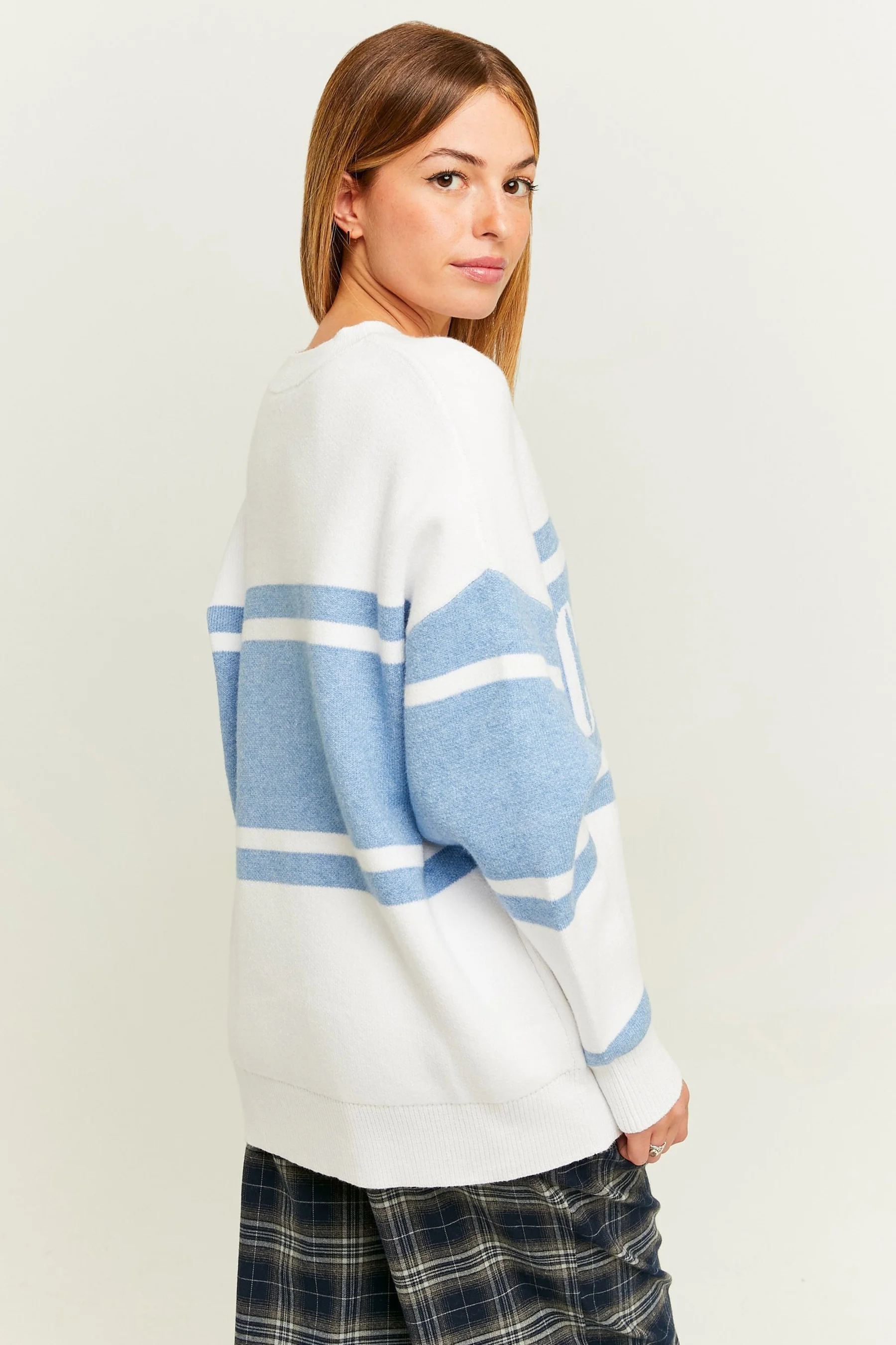 Pull met ronde hals - wit - Image 2