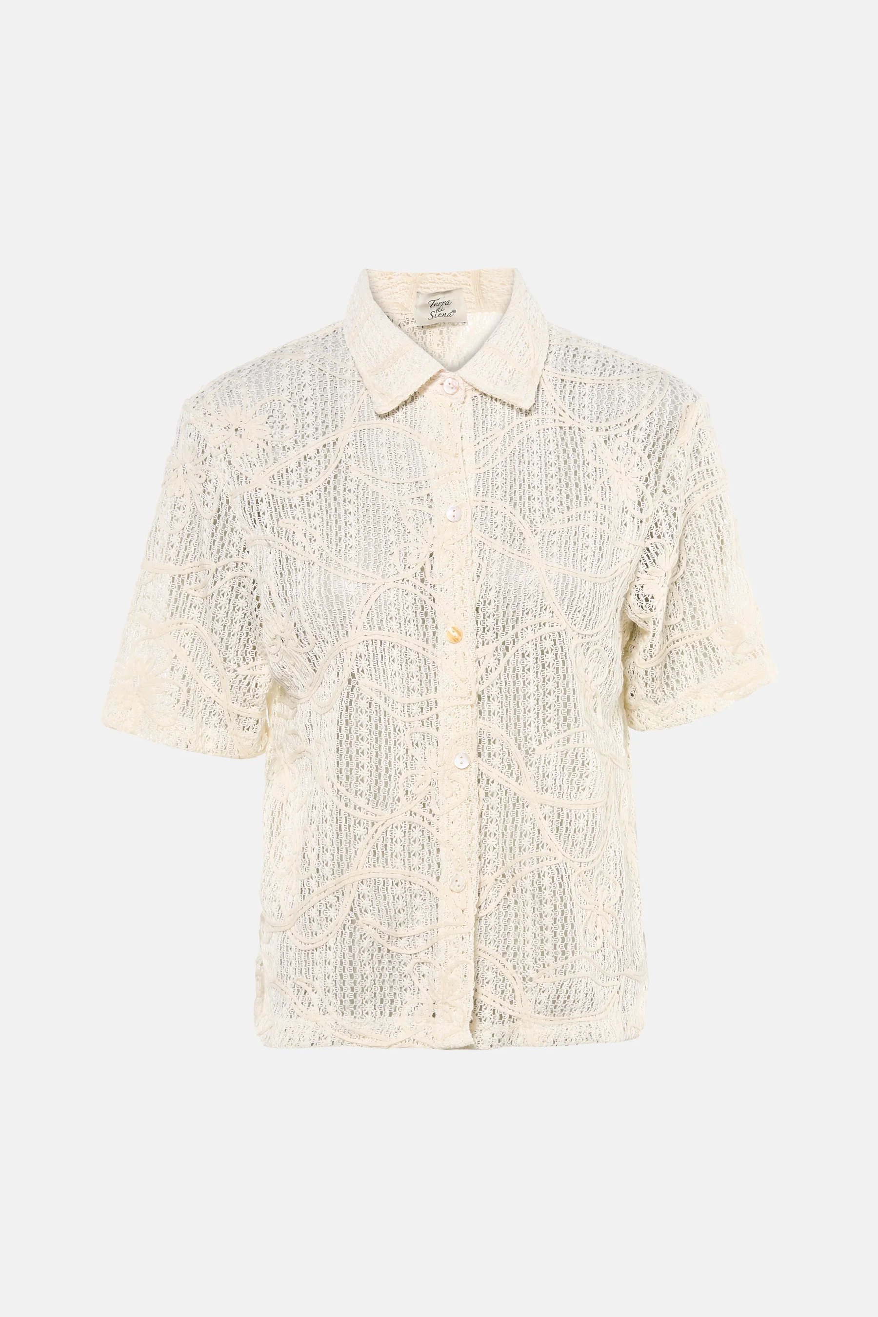 Blouse met korte mouwen - beige - Image 5