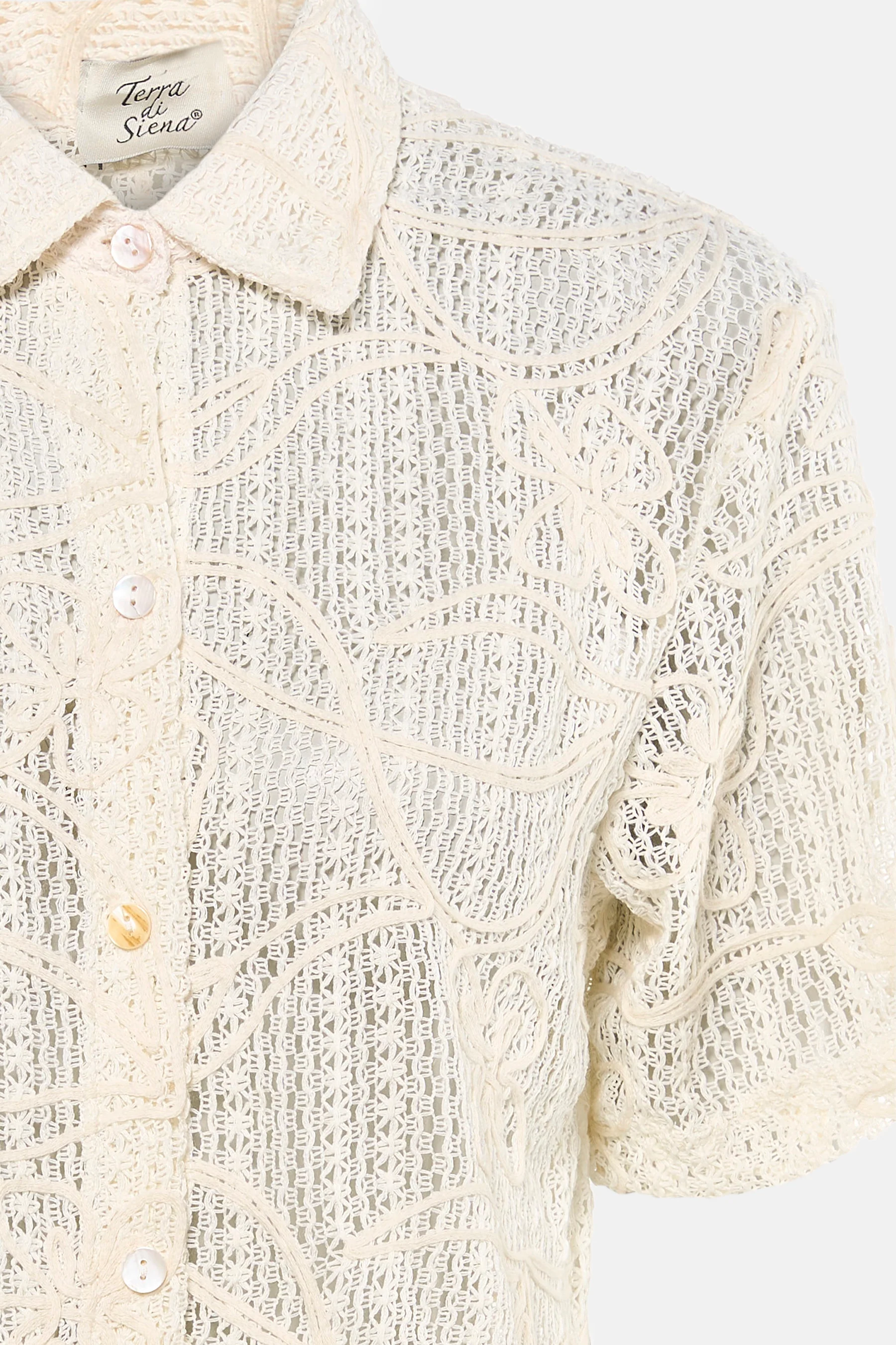 Blouse met korte mouwen - beige - Image 7