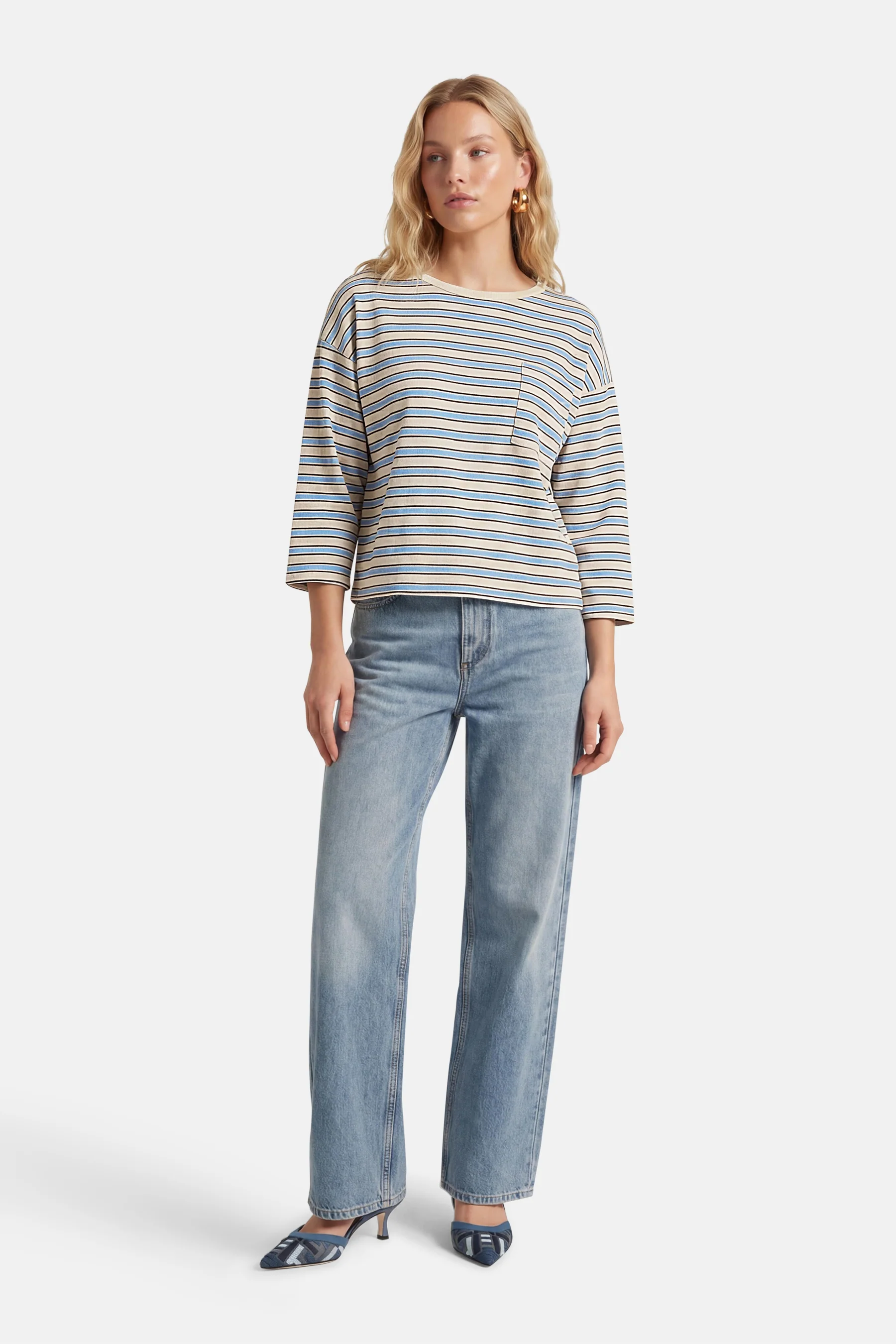 T-shirt - blauw - Image 3