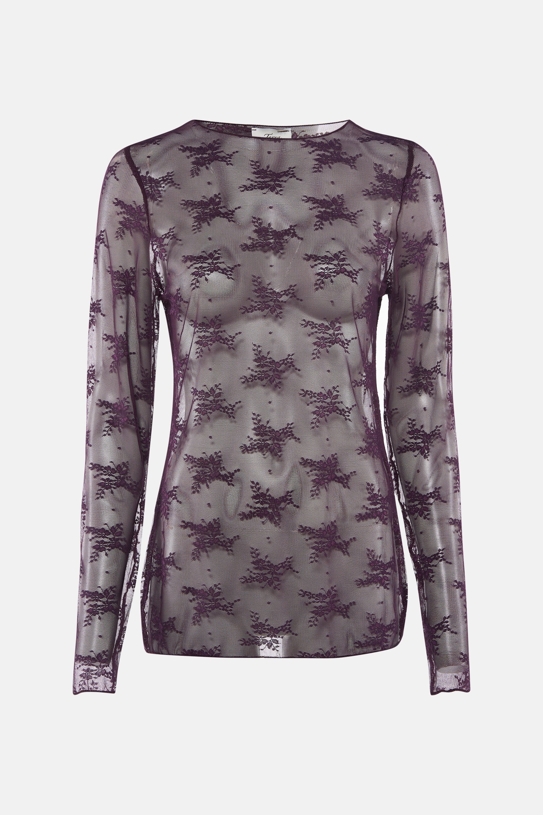 Blouse met lange mouwen - paars