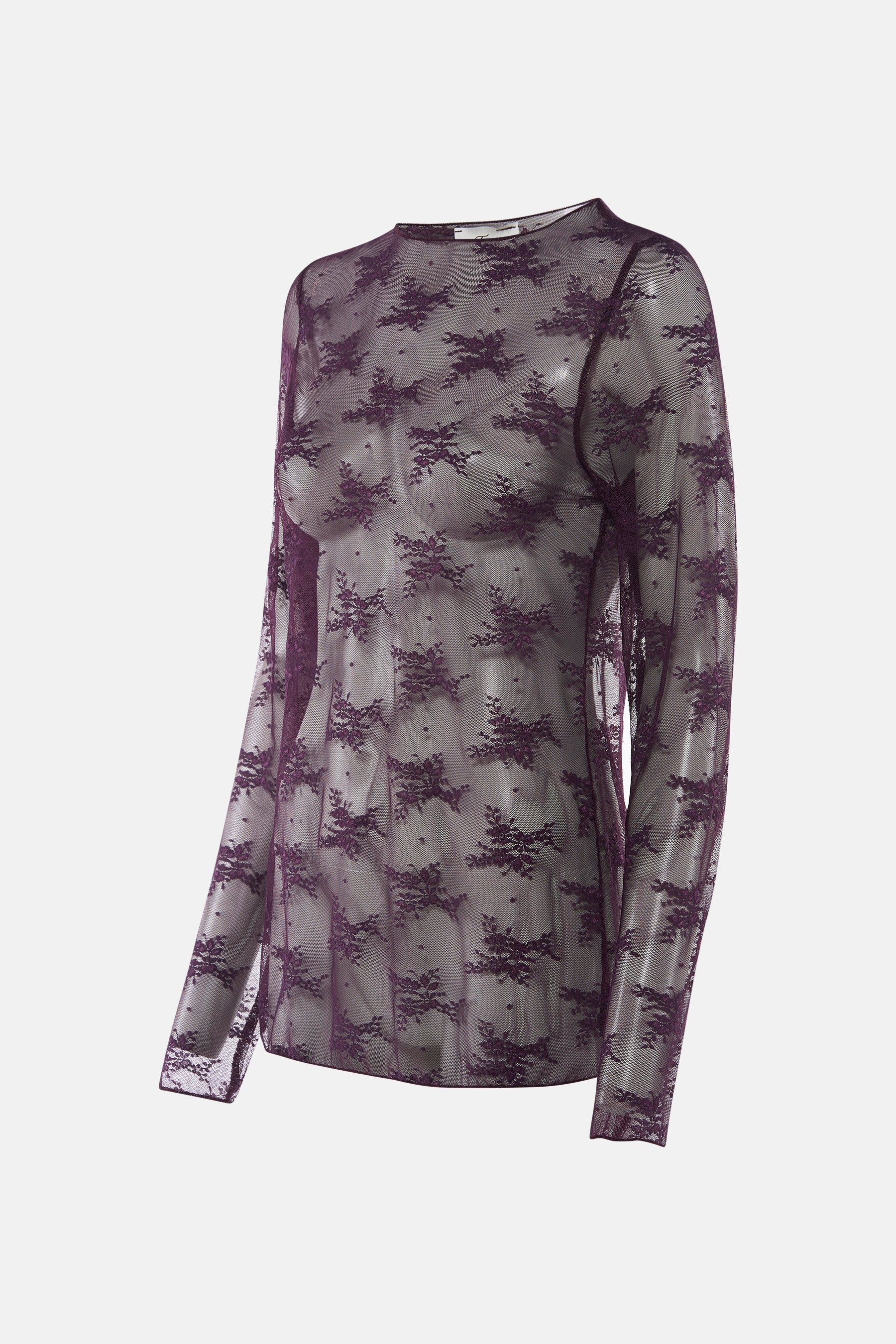 Blouse met lange mouwen - paars - Image 2