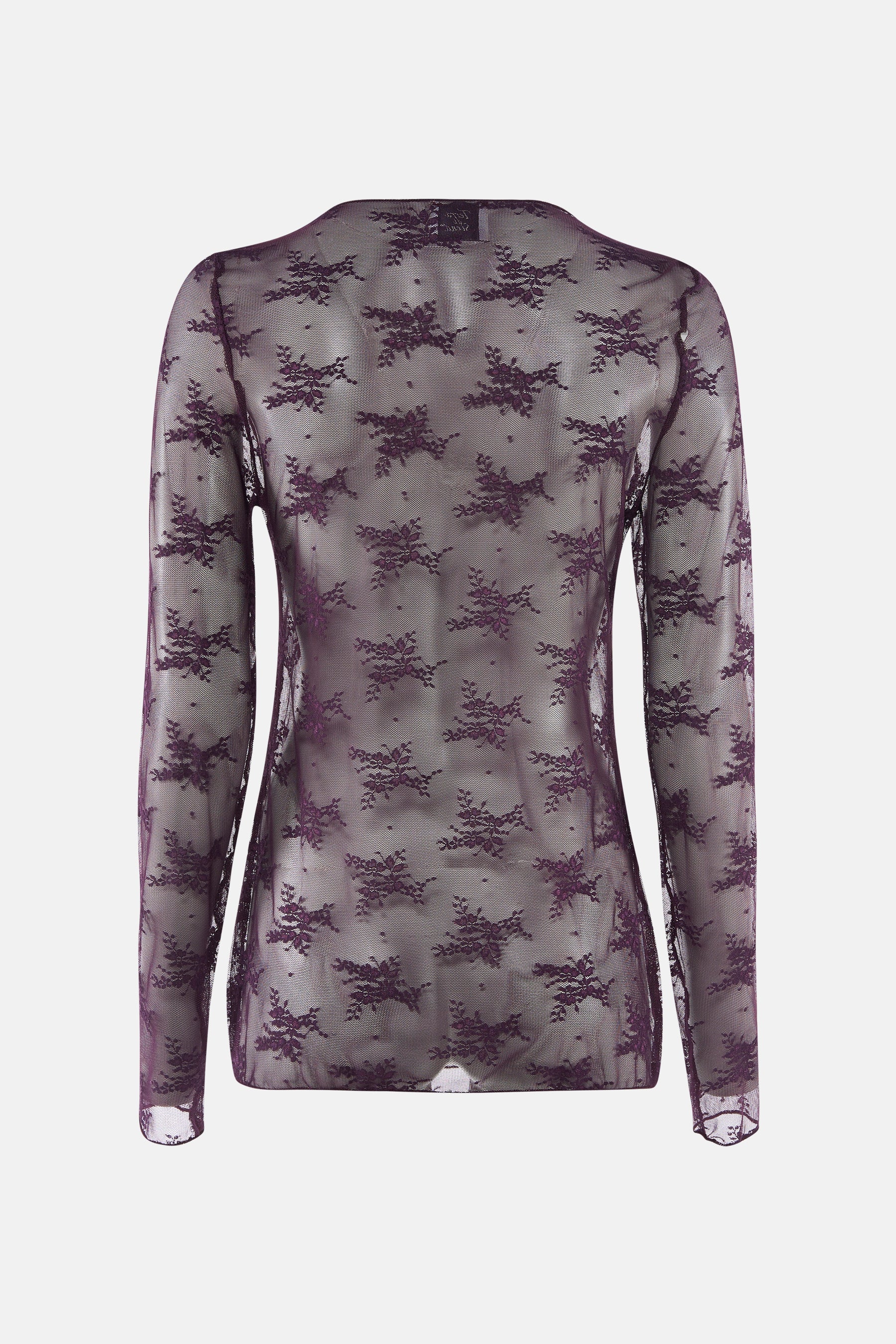 Blouse met lange mouwen - paars - Image 3