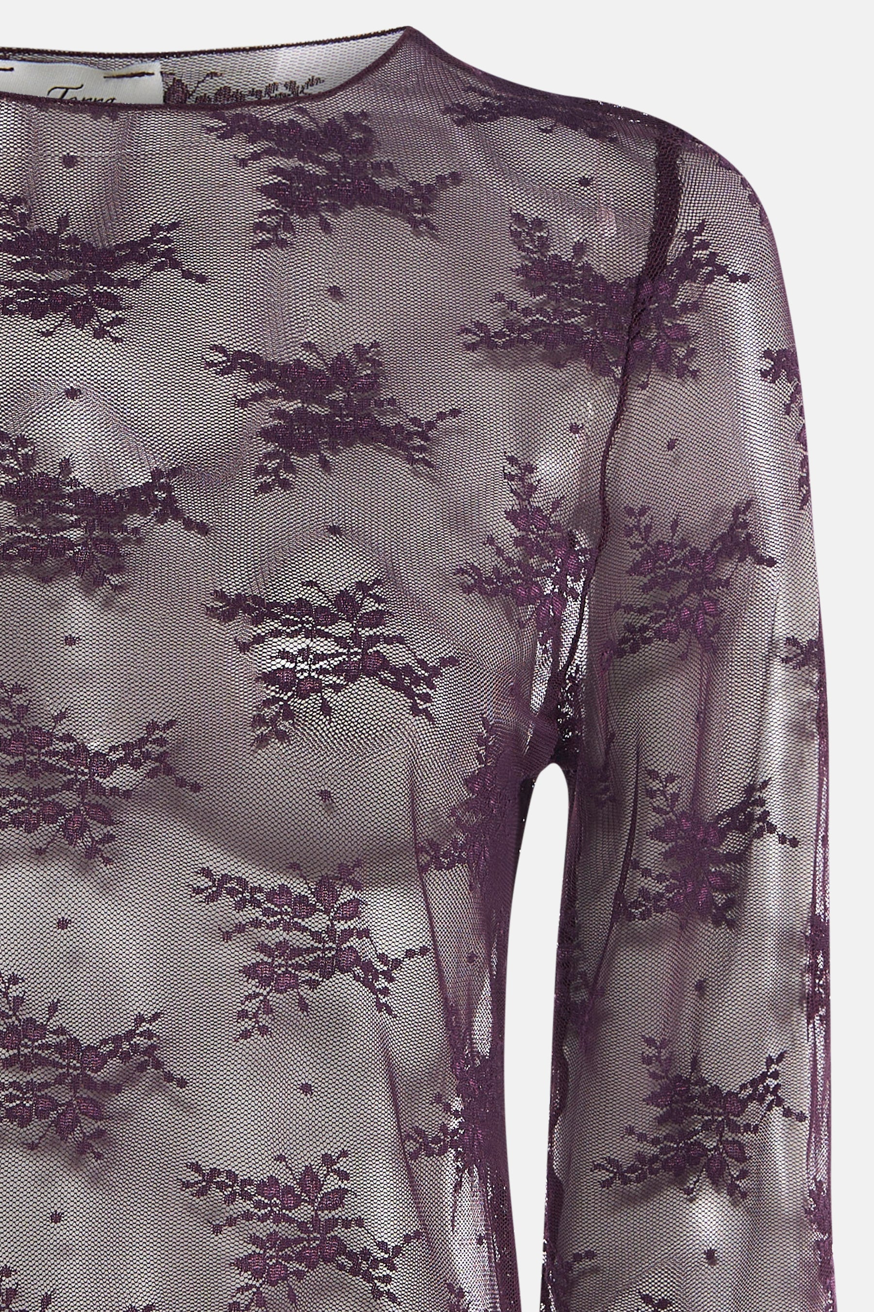 Blouse met lange mouwen - paars - Image 4