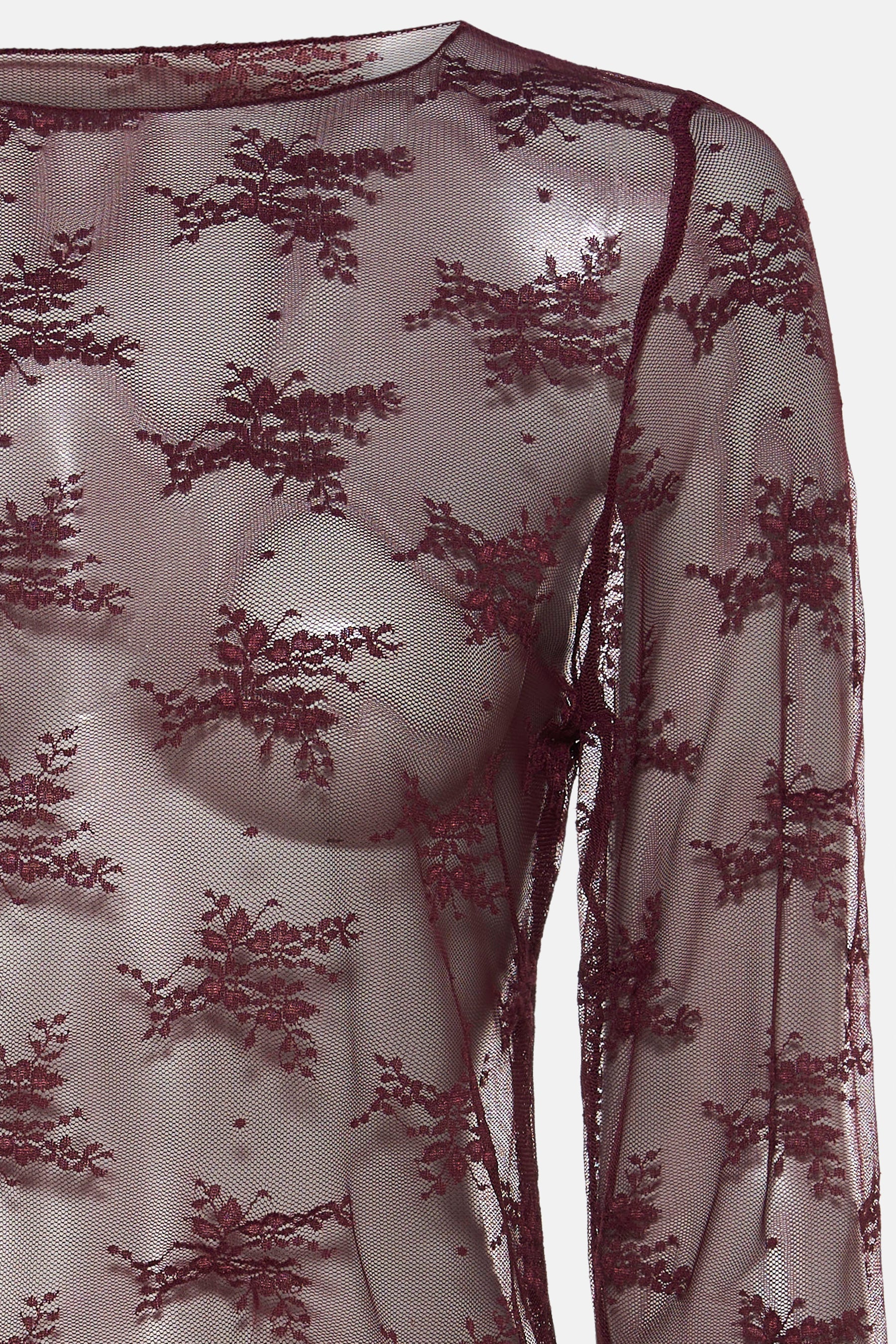 Blouse met lange mouwen - Bordeaux - Image 4