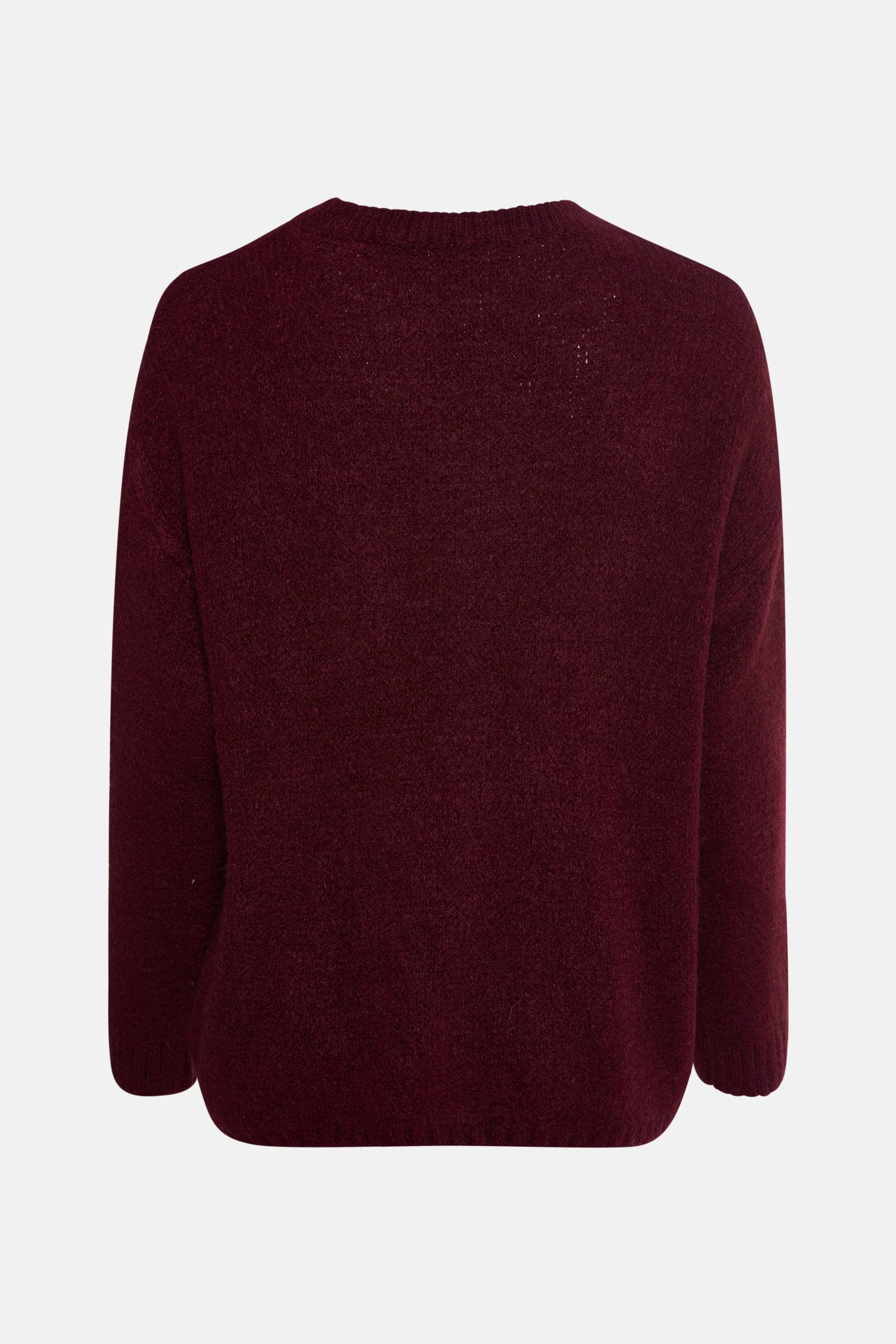 Pull met ronde hals - Bordeaux - Image 3