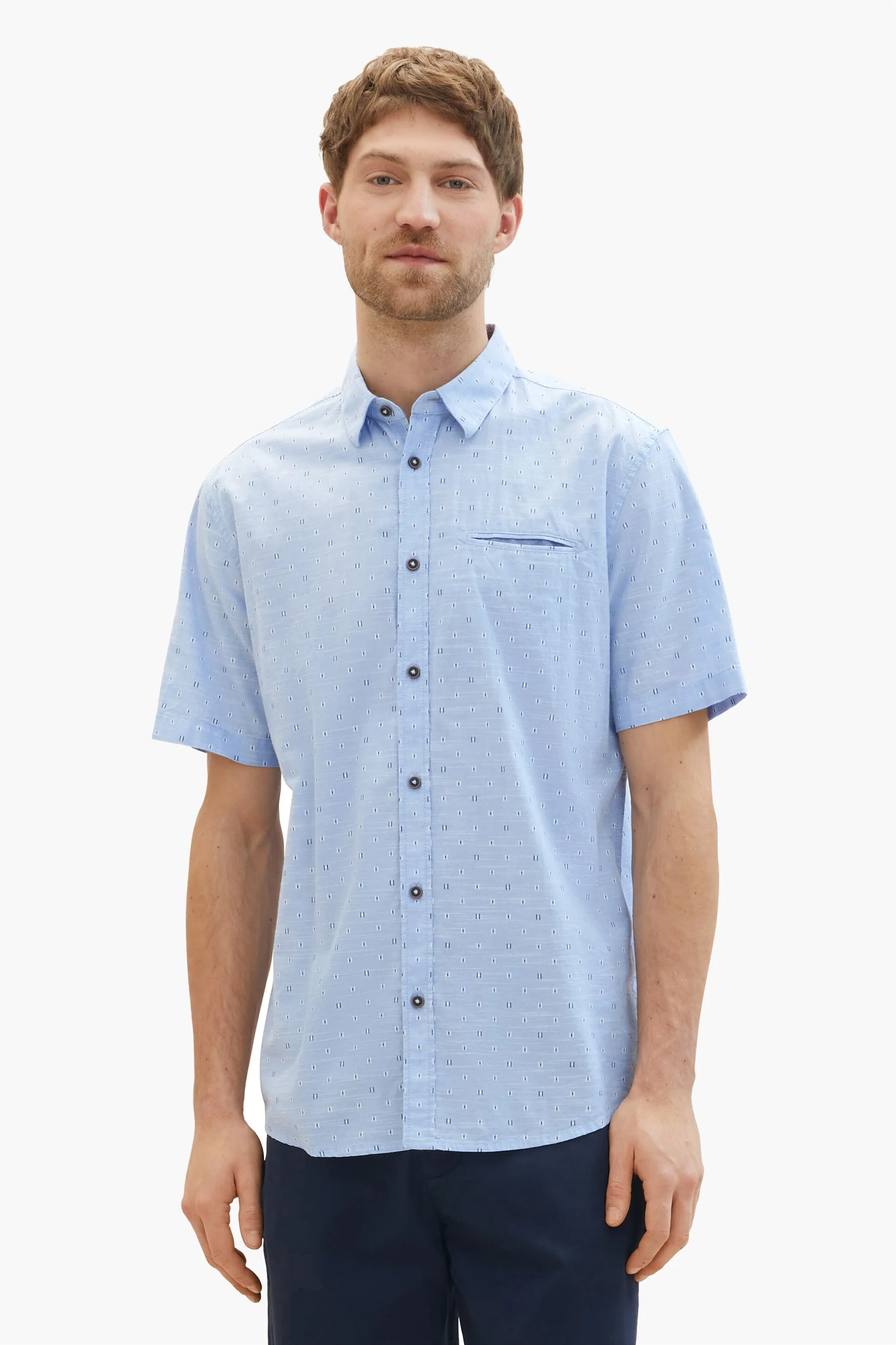Hemd met korte mouwen - blauw