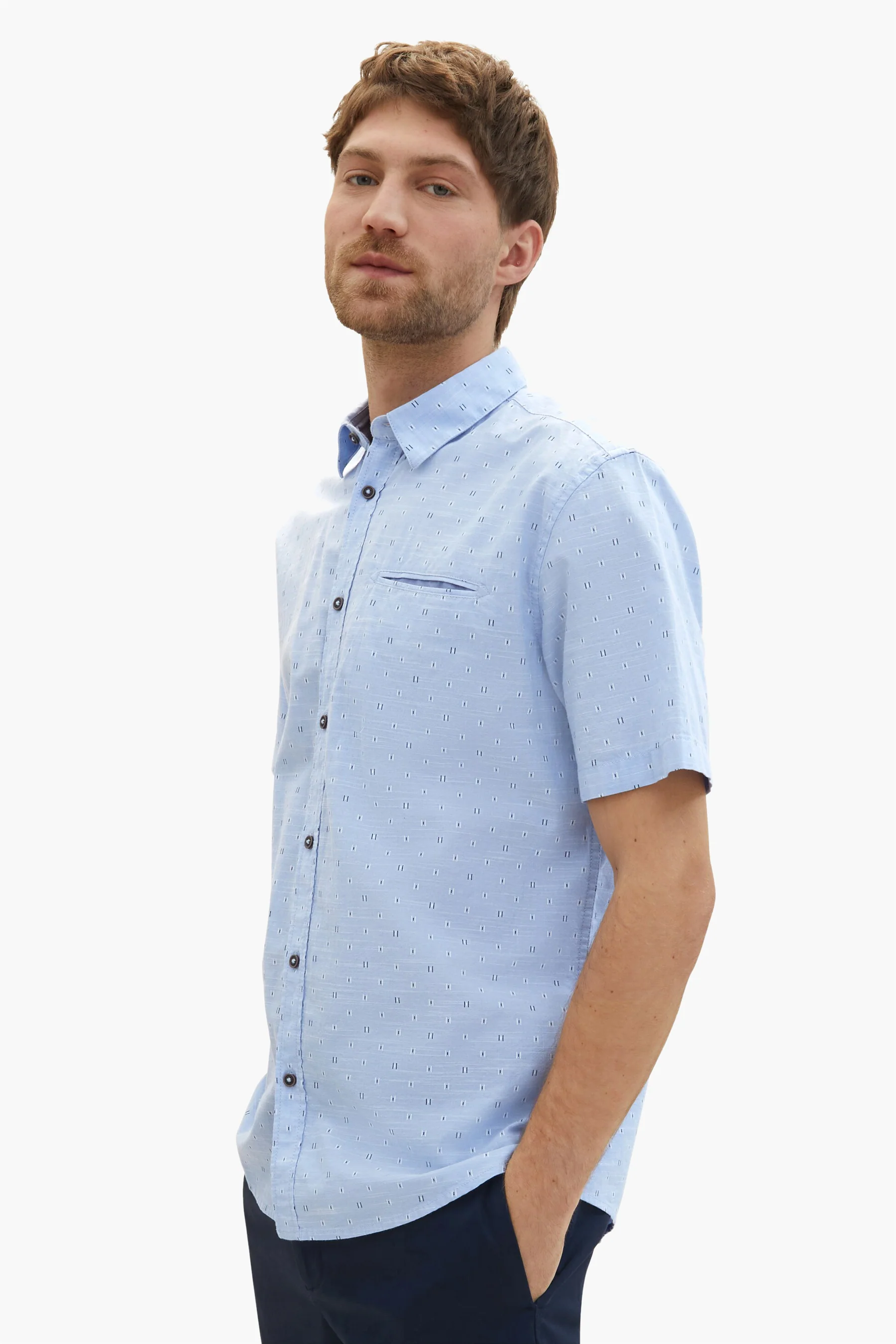Hemd met korte mouwen - blauw - Image 3