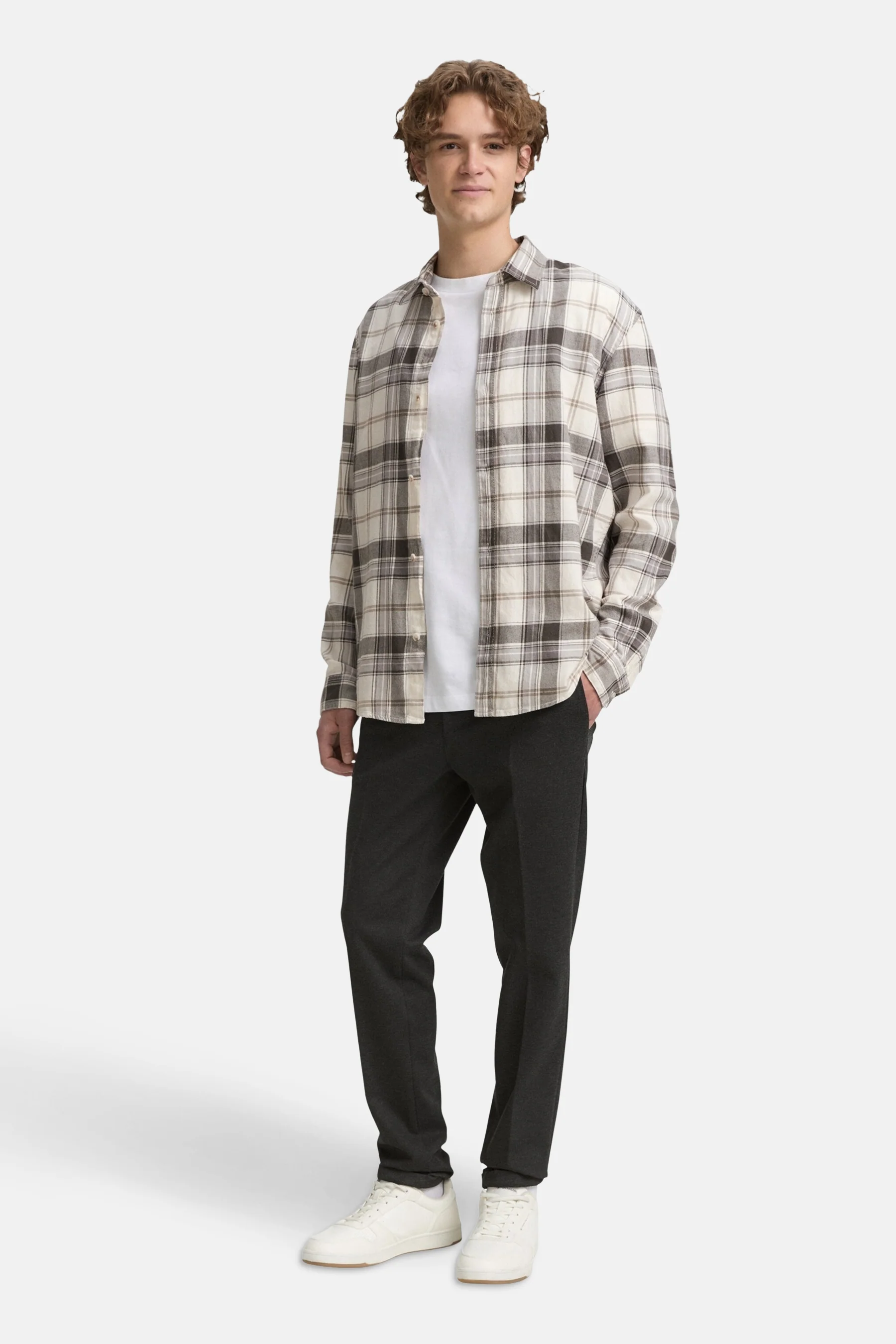 Hemd met lange mouwen - beige - Image 2