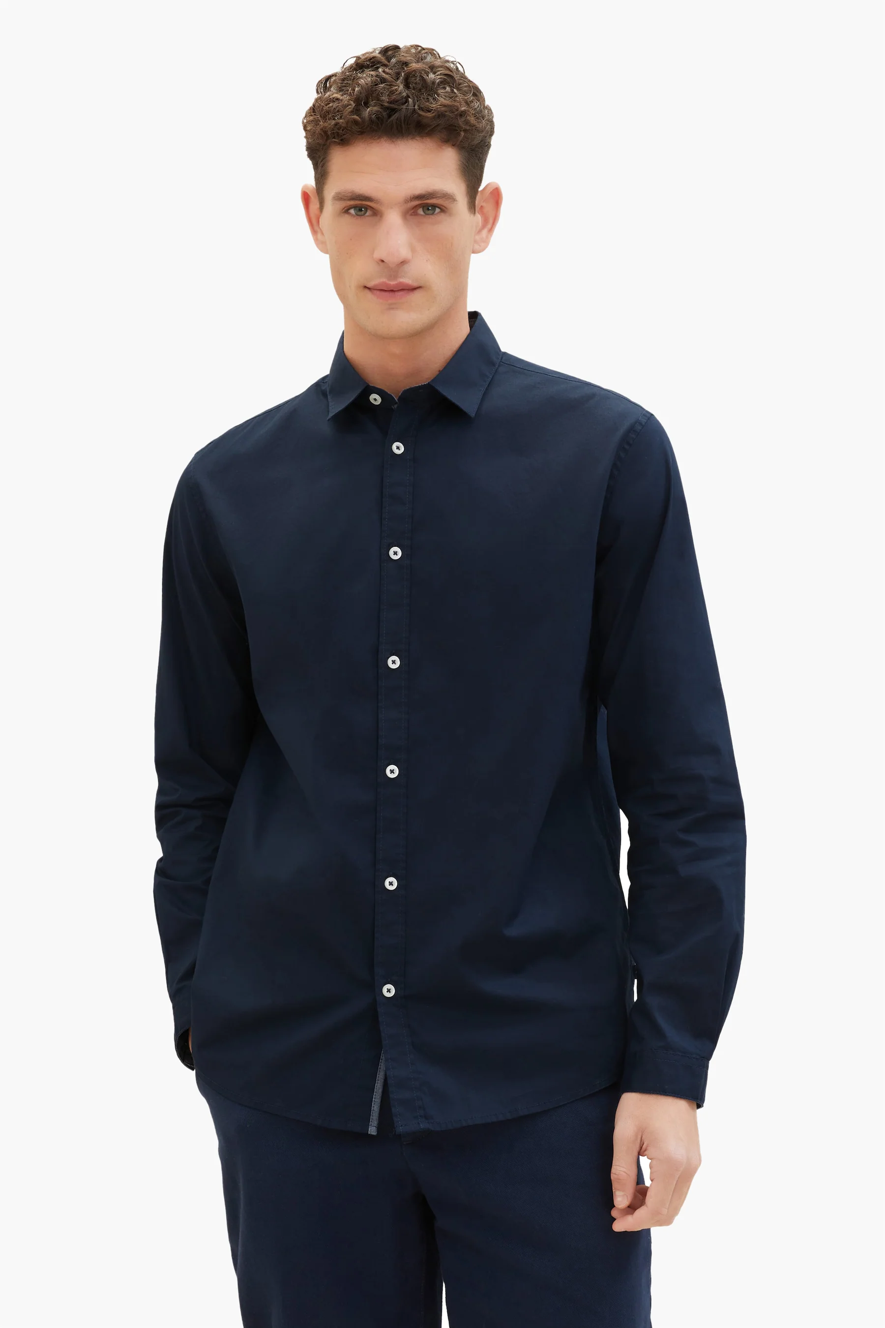 Hemd met lange mouwen - blauw