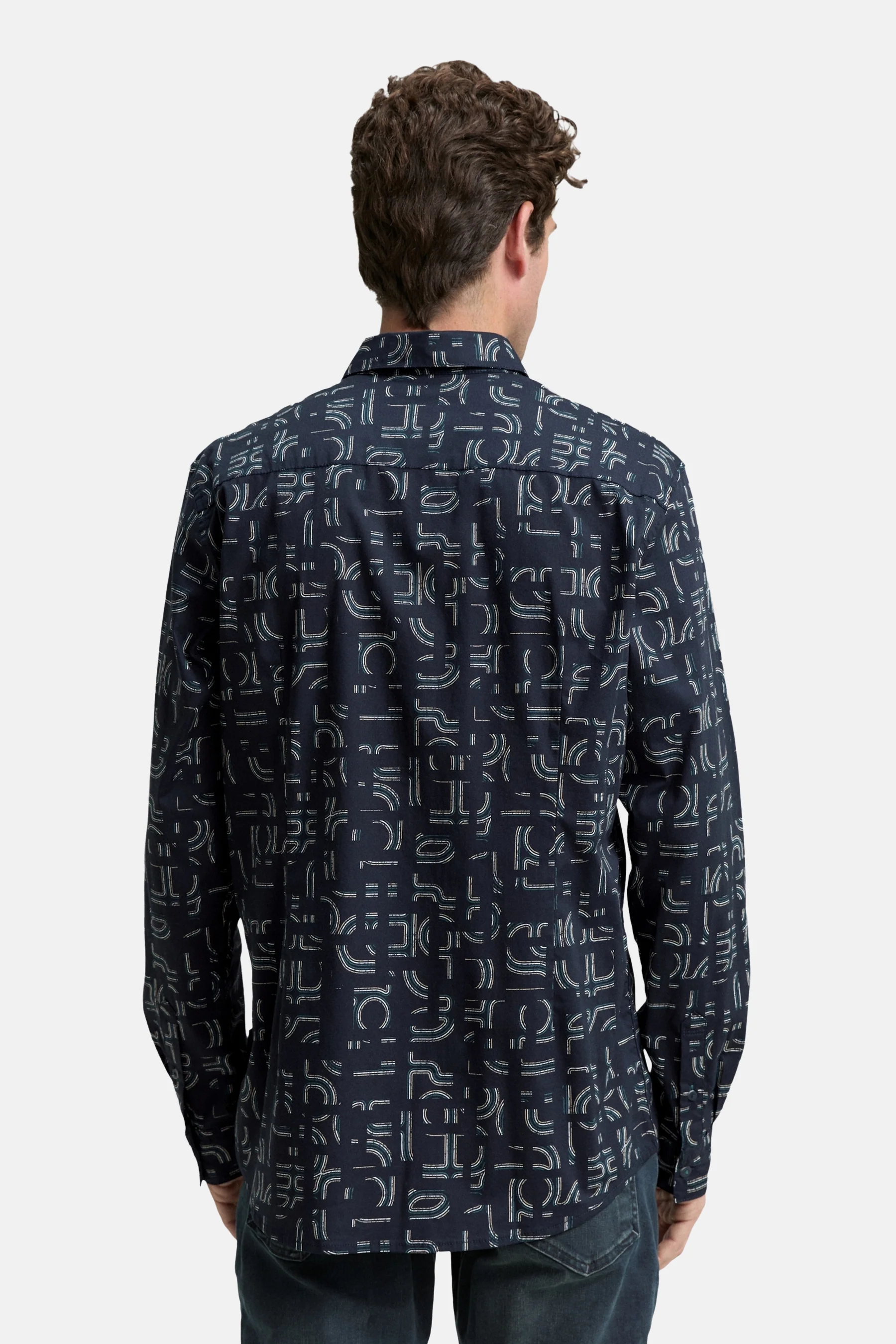 Hemd (lange mouwen) blauw - TOM TAILOR - Image 3