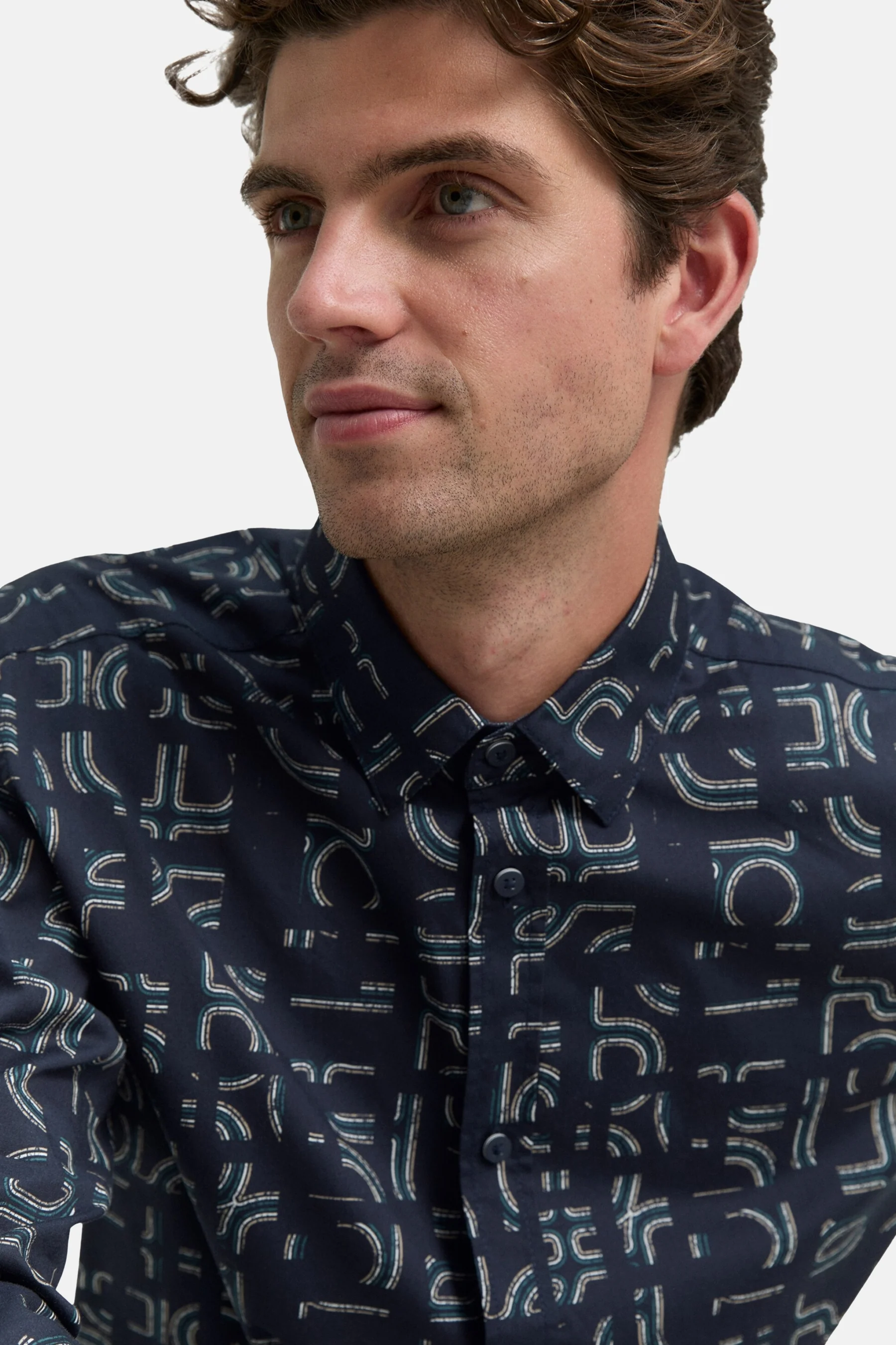 Hemd (lange mouwen) blauw - TOM TAILOR - Image 4