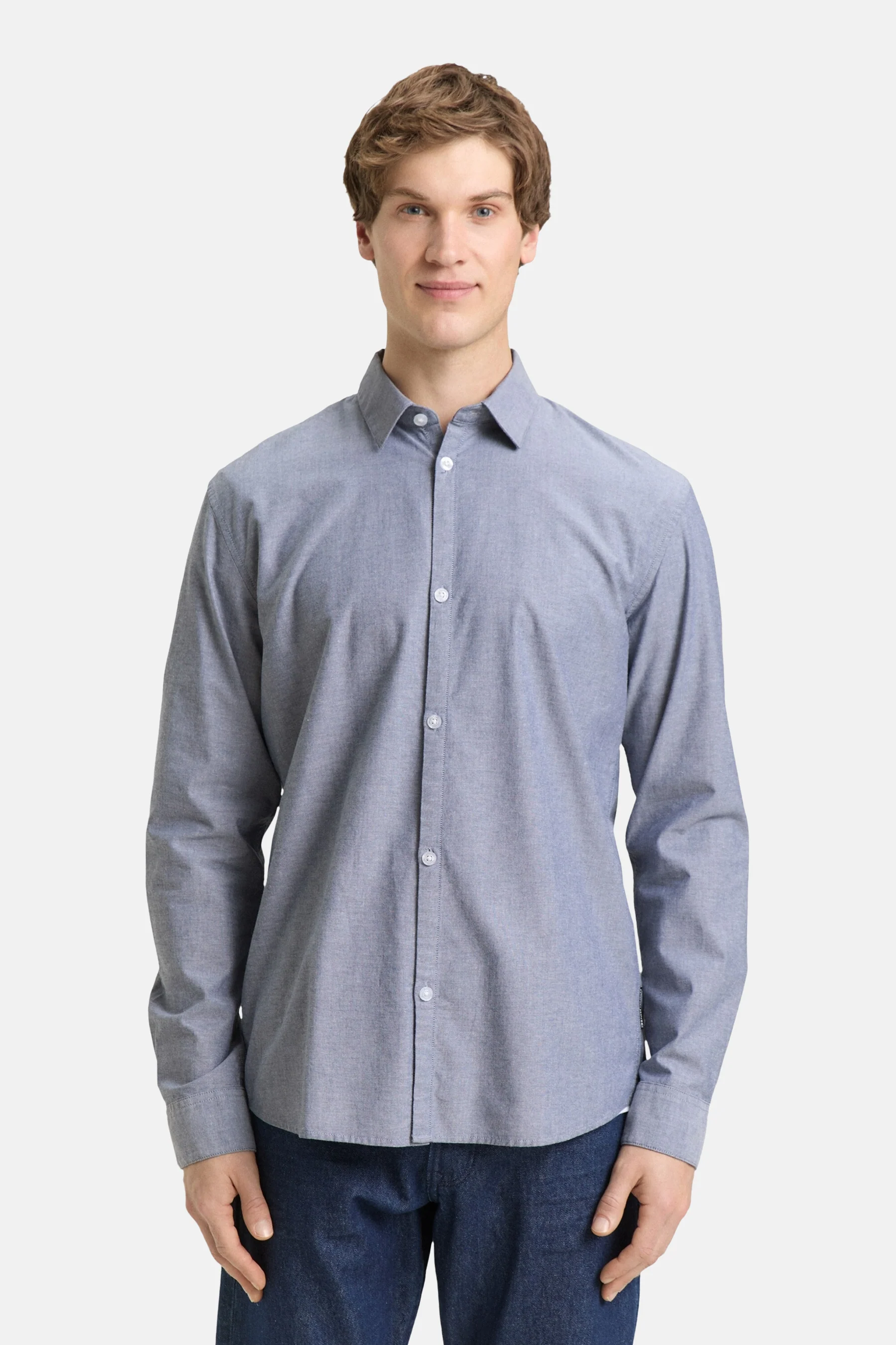 Hemd met lange mouwen - blauw