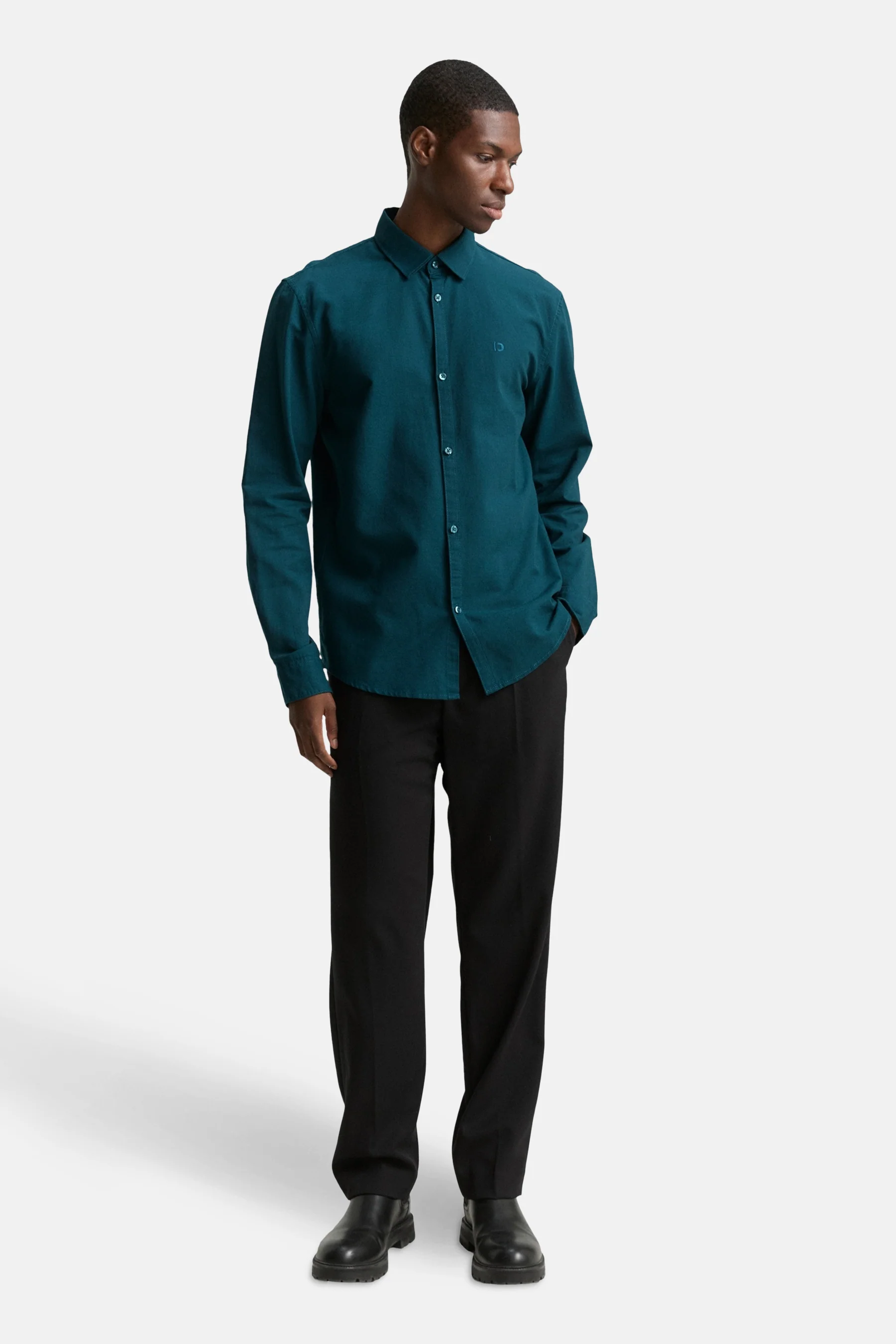 Hemd met lange mouwen - Turquoise - Image 2