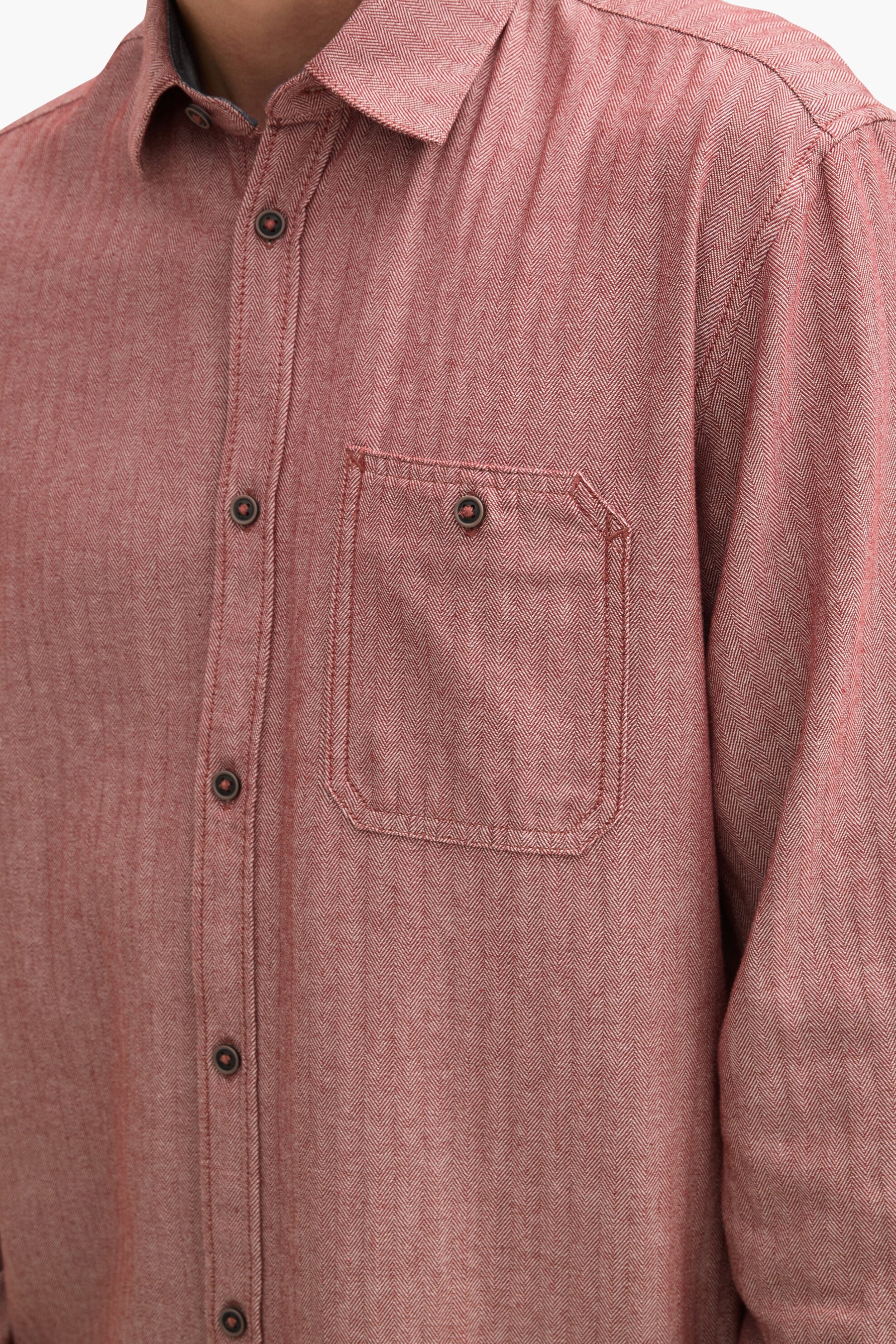 Hemd met lange mouwen - rood - Image 4