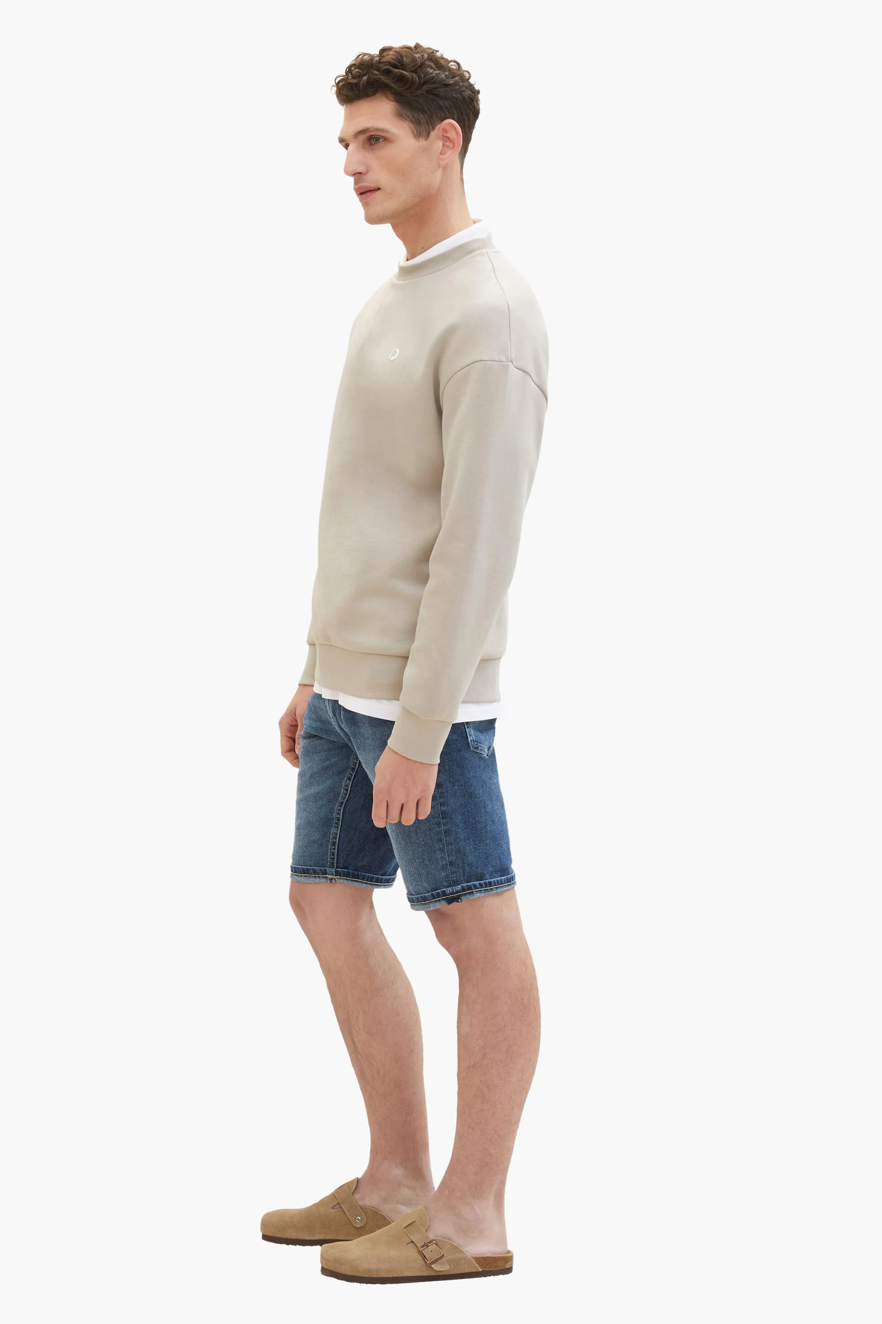 Short - dark blue denim - Image 4