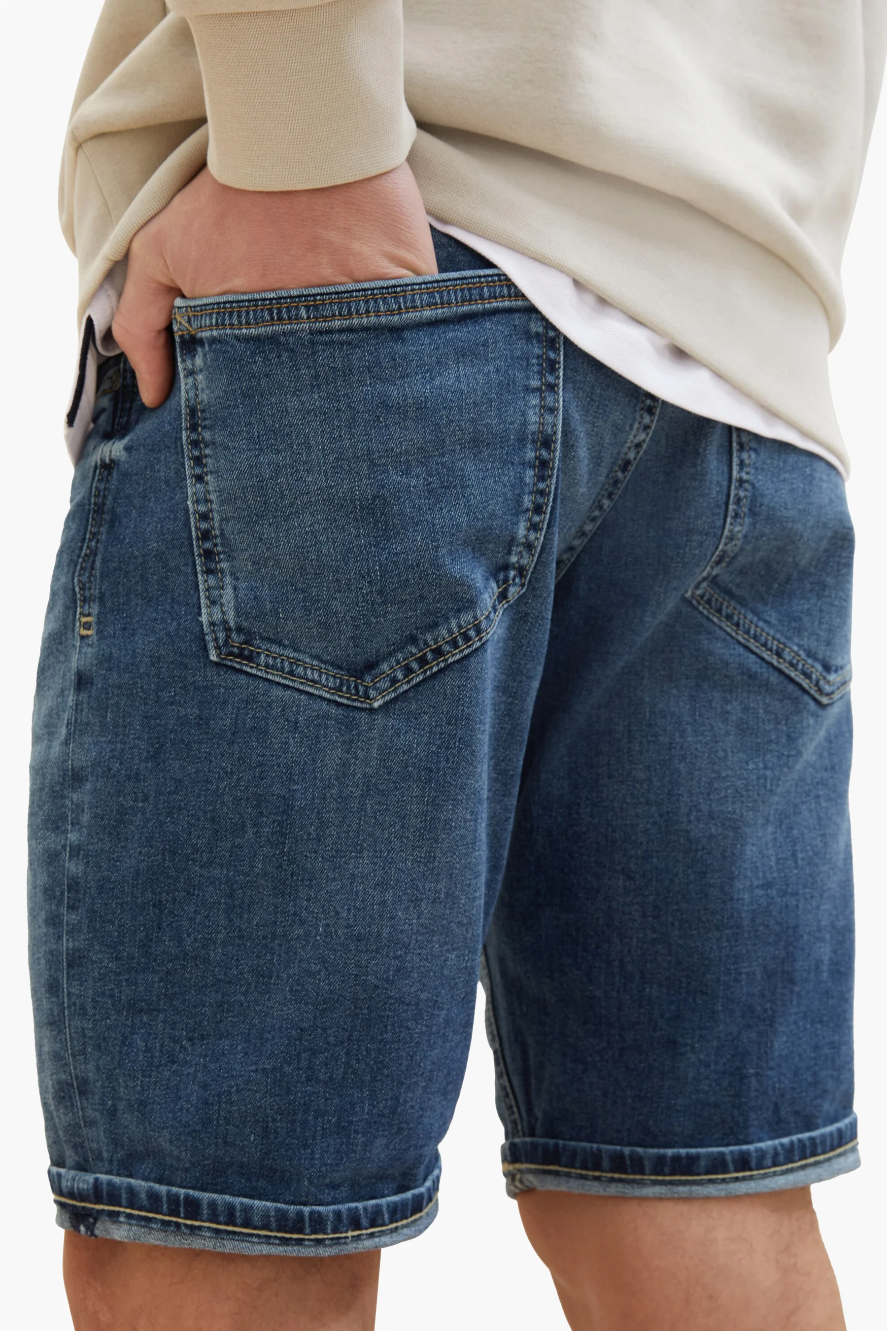 Short - dark blue denim - Image 5
