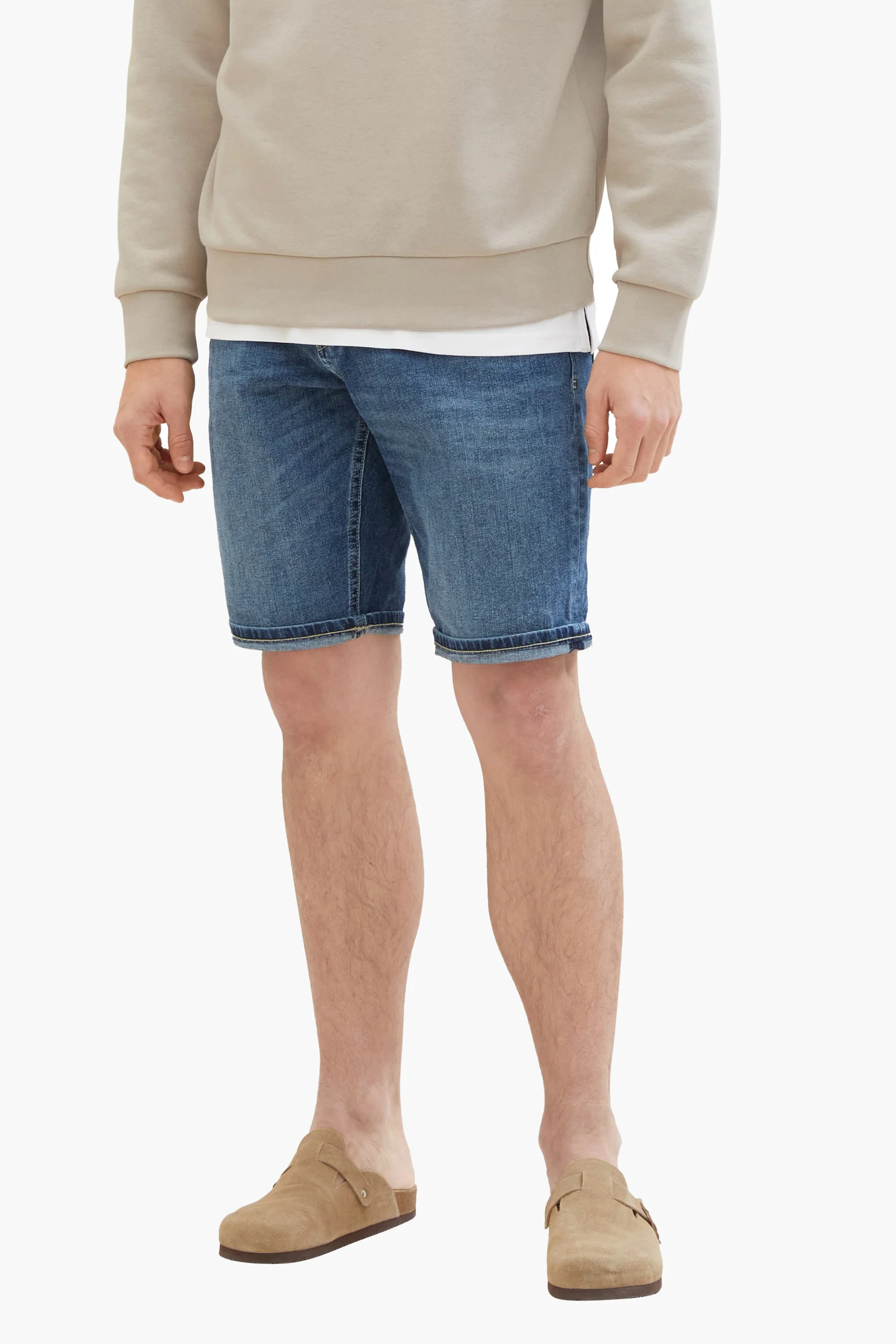 Short - dark blue denim - Image 7