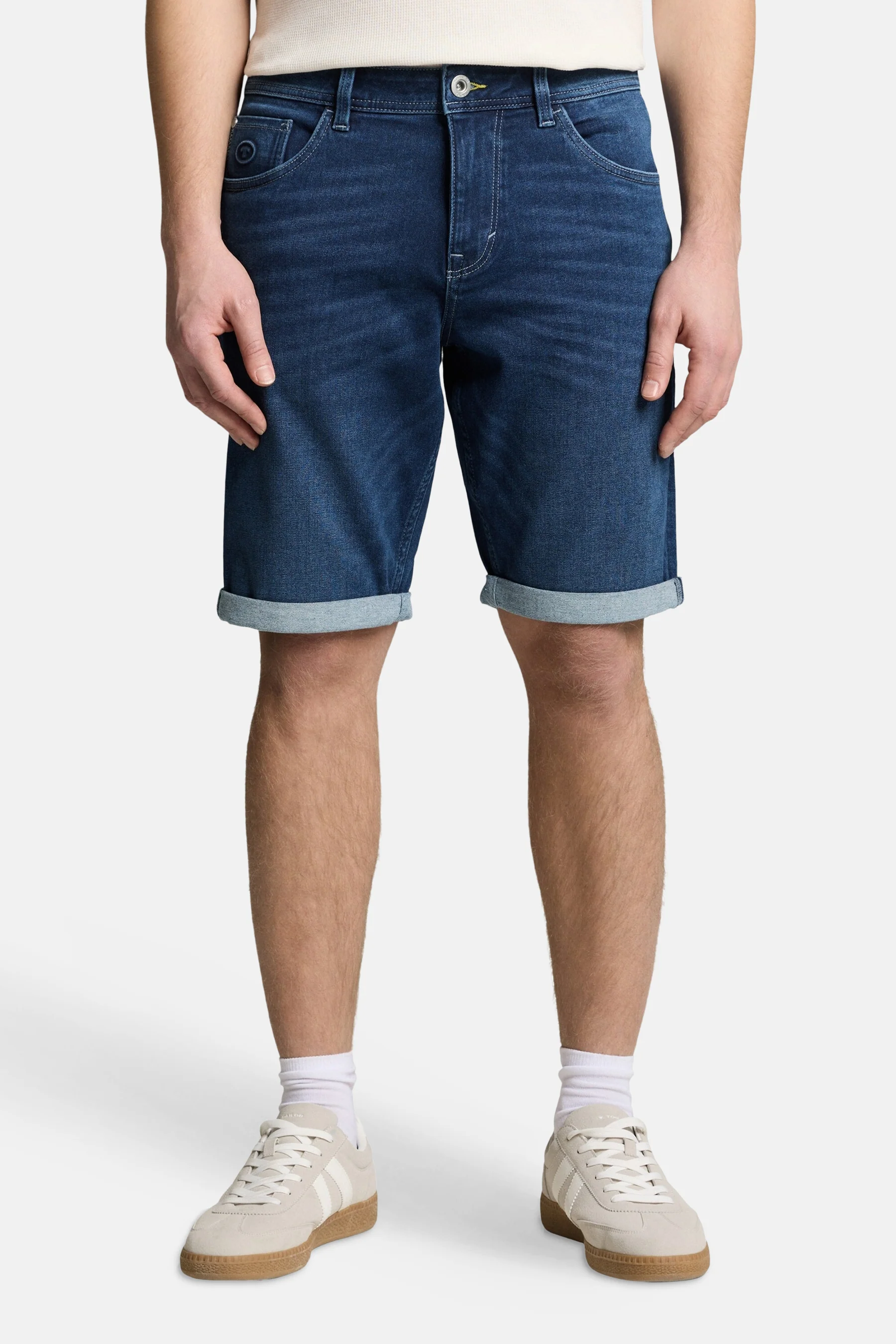 Jeansshort dark blue denim - TOM TAILOR