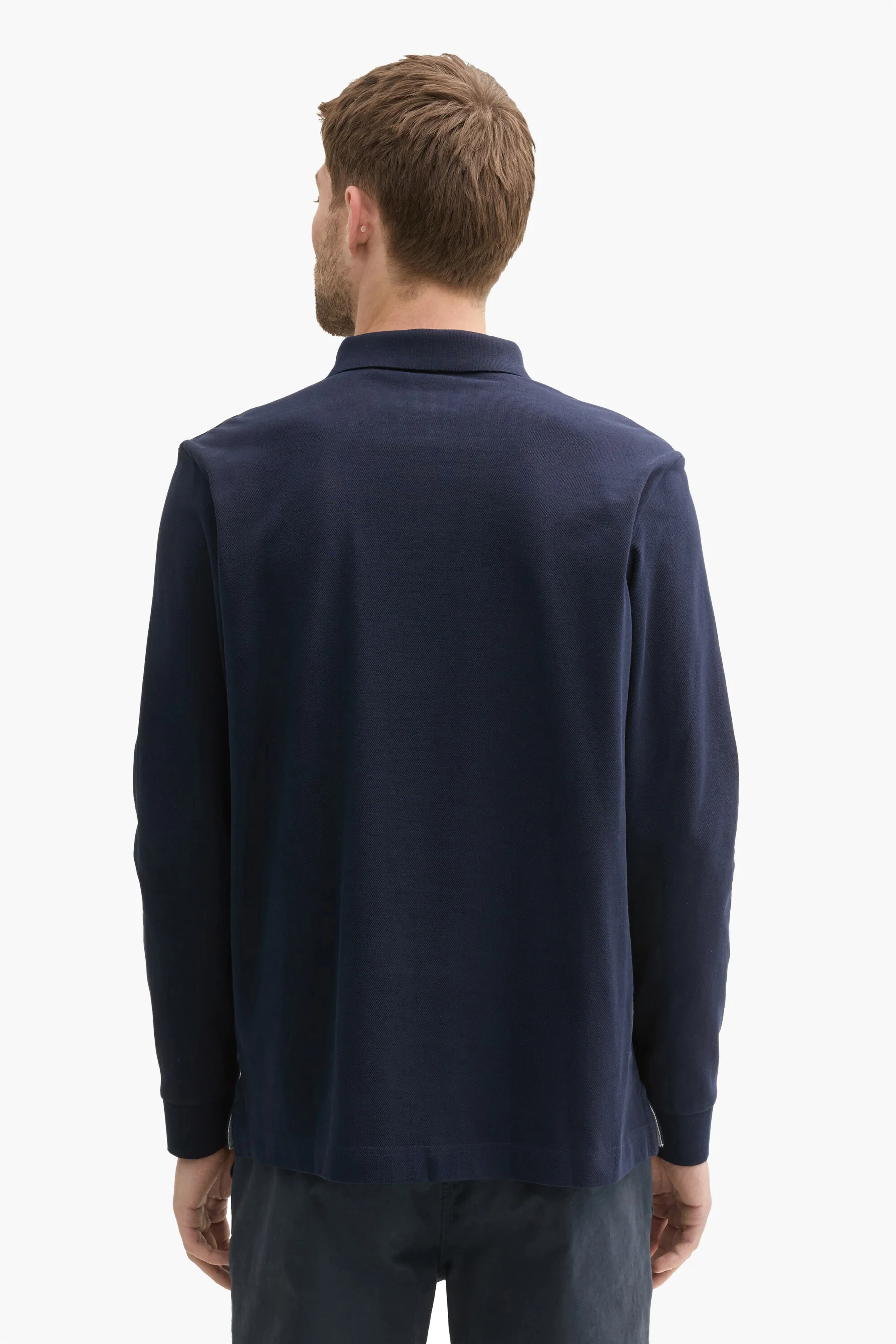 Polo met lange mouwen - blauw - Image 3