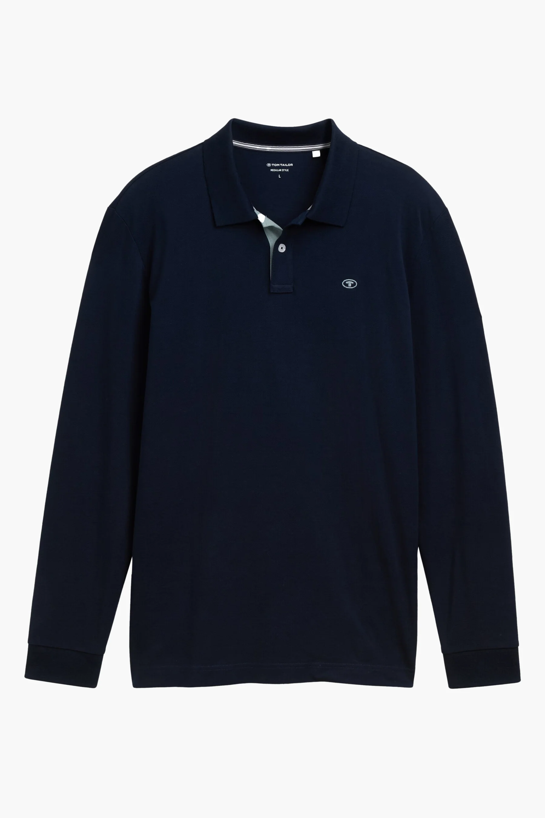 Polo met lange mouwen - blauw - Image 5
