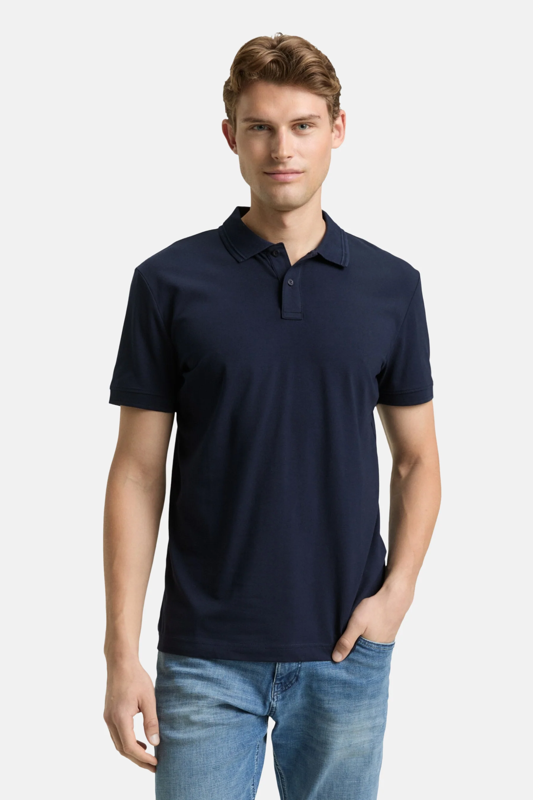 Polo met korte mouwen - blauw