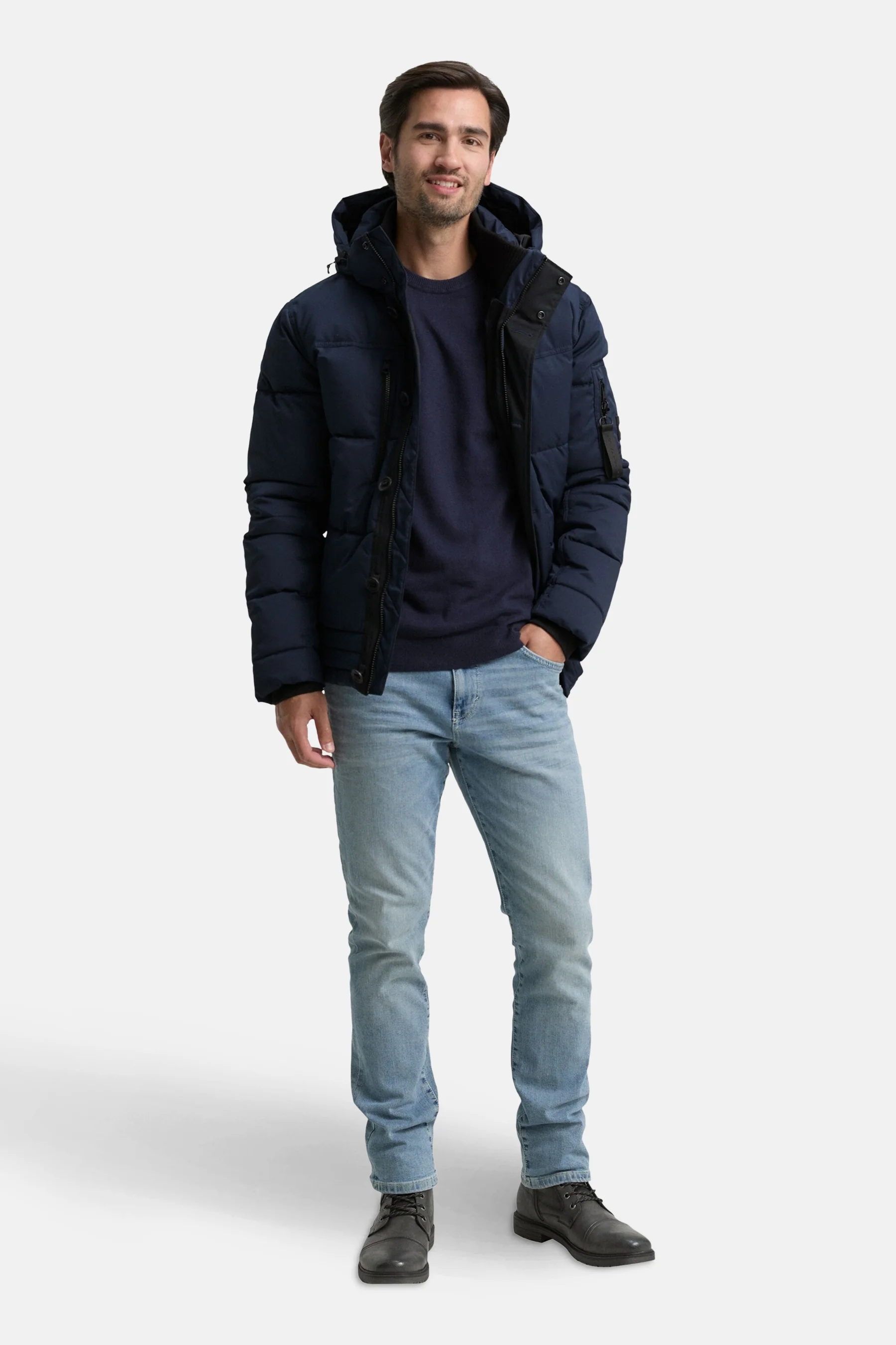 Korte jas - blauw - Image 2