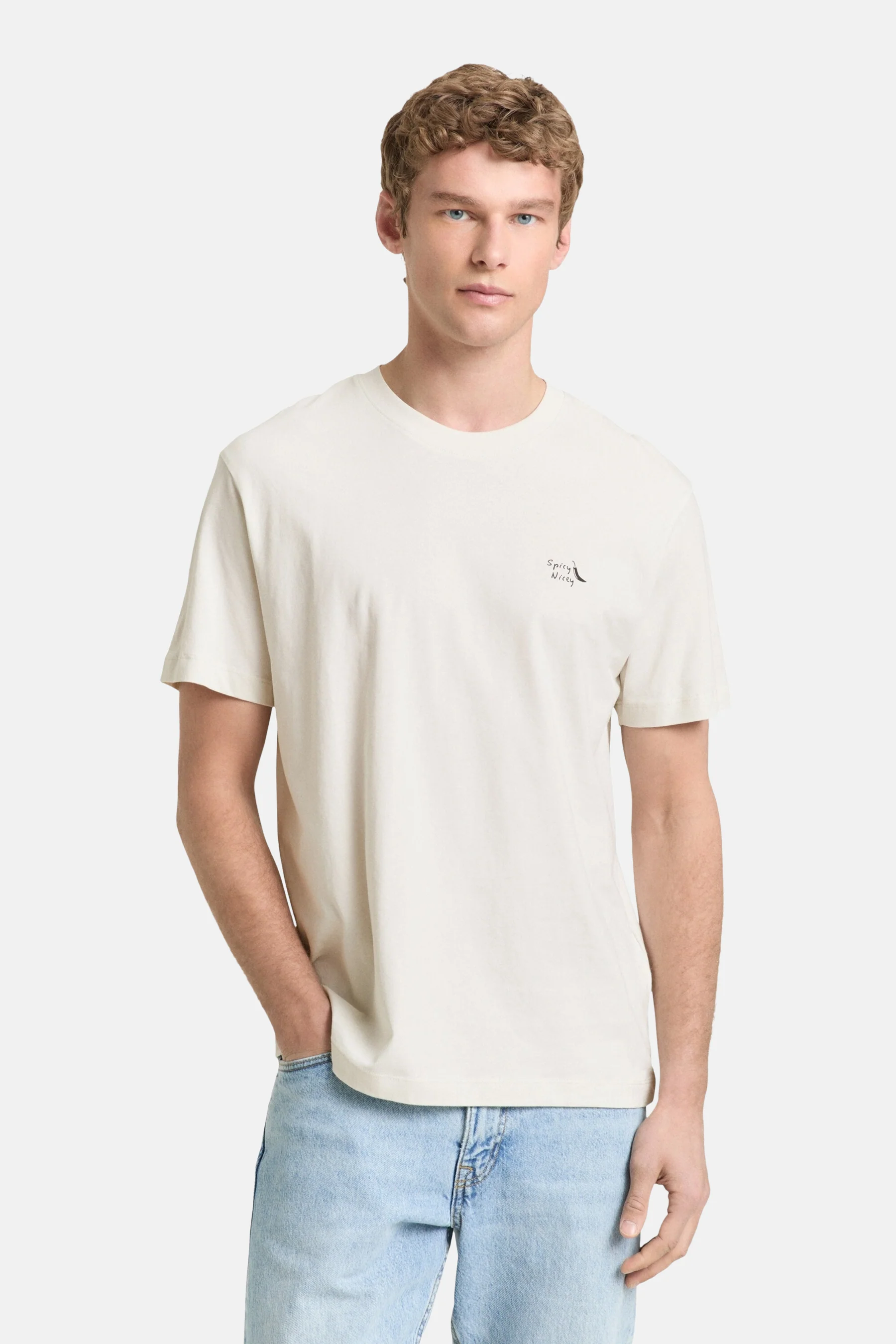 T-shirt met korte mouwen - ecru - Image 2
