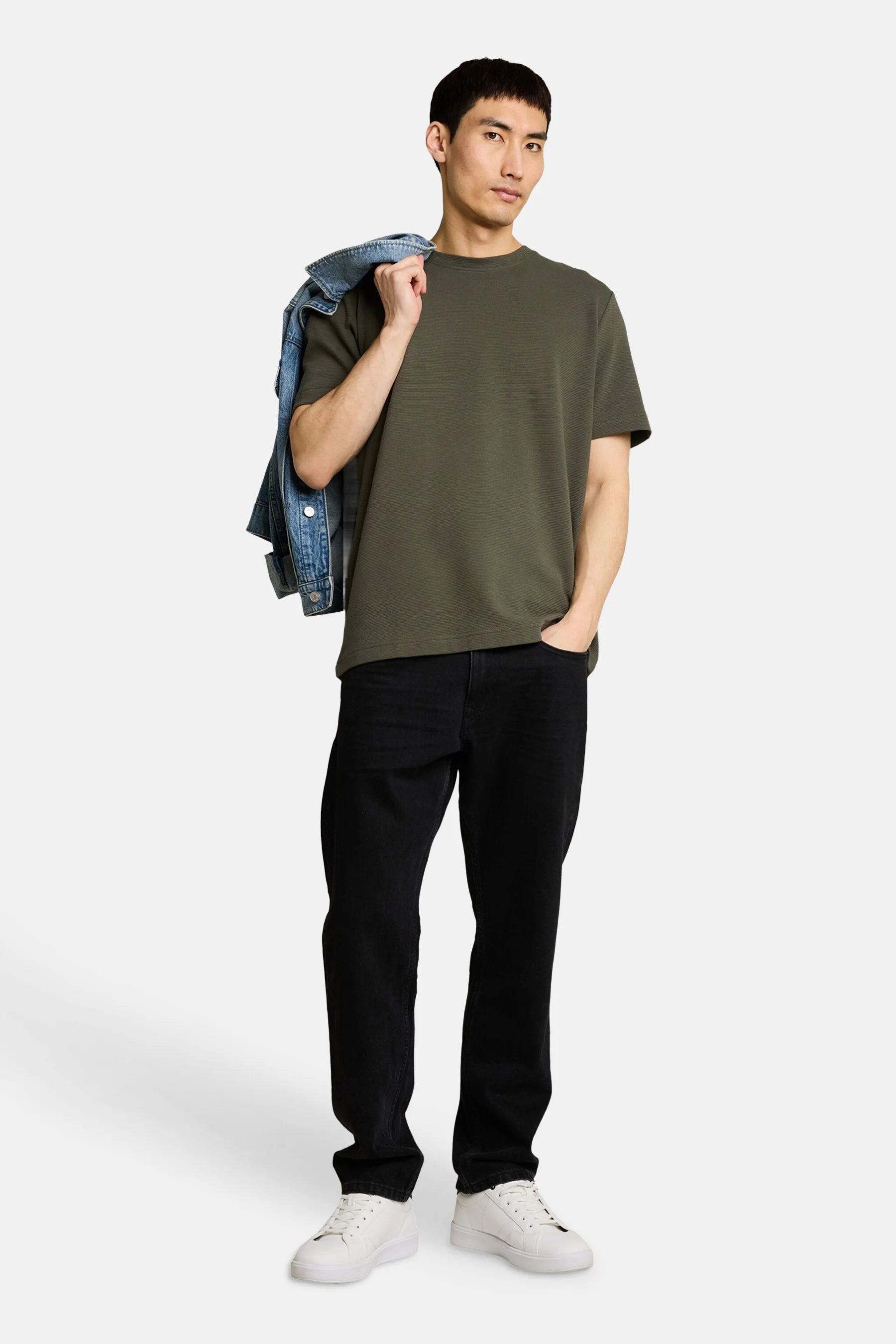 T-shirt met korte mouwen - Kaki - Image 2