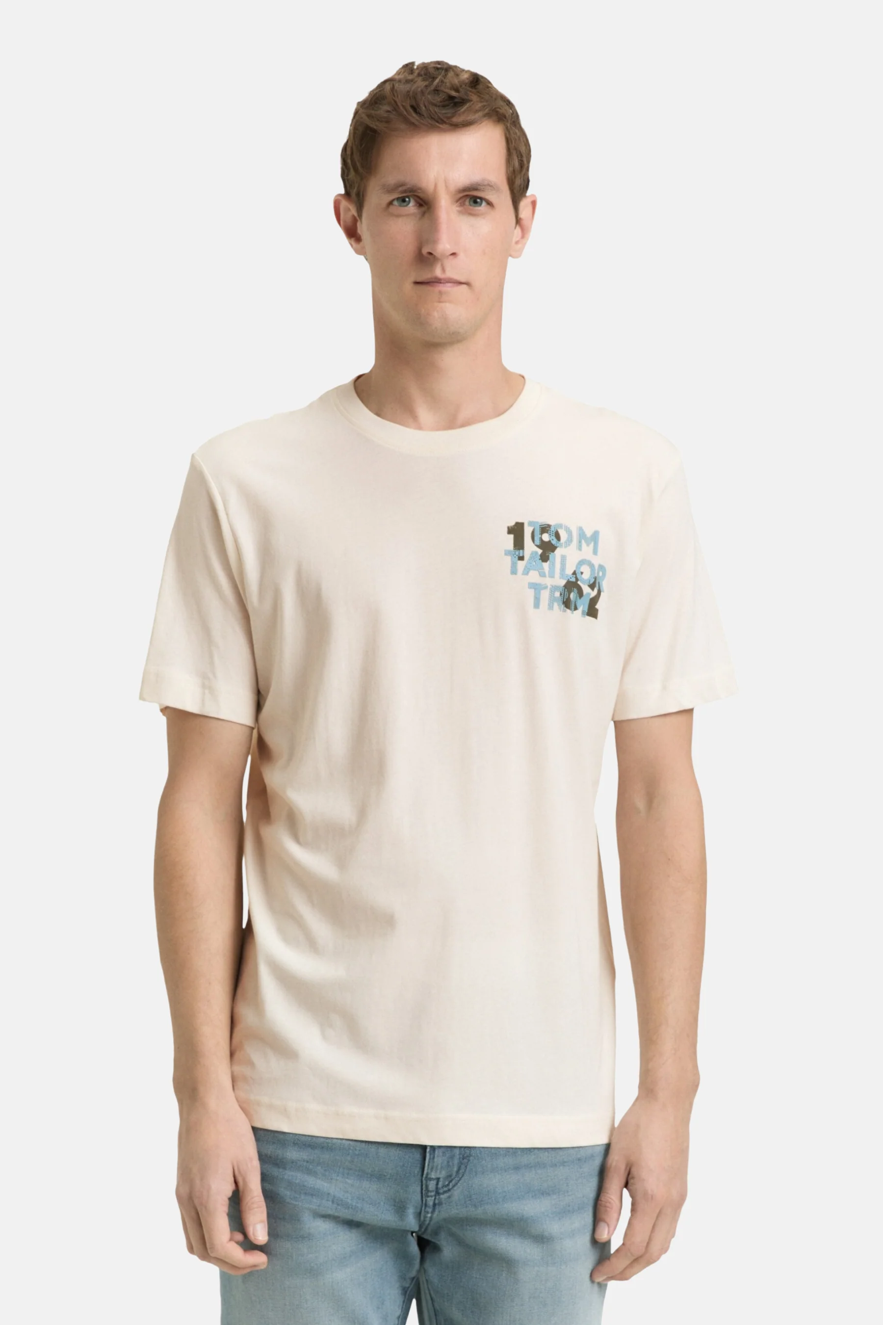 T-shirt met korte mouwen - Ecru - Image 2