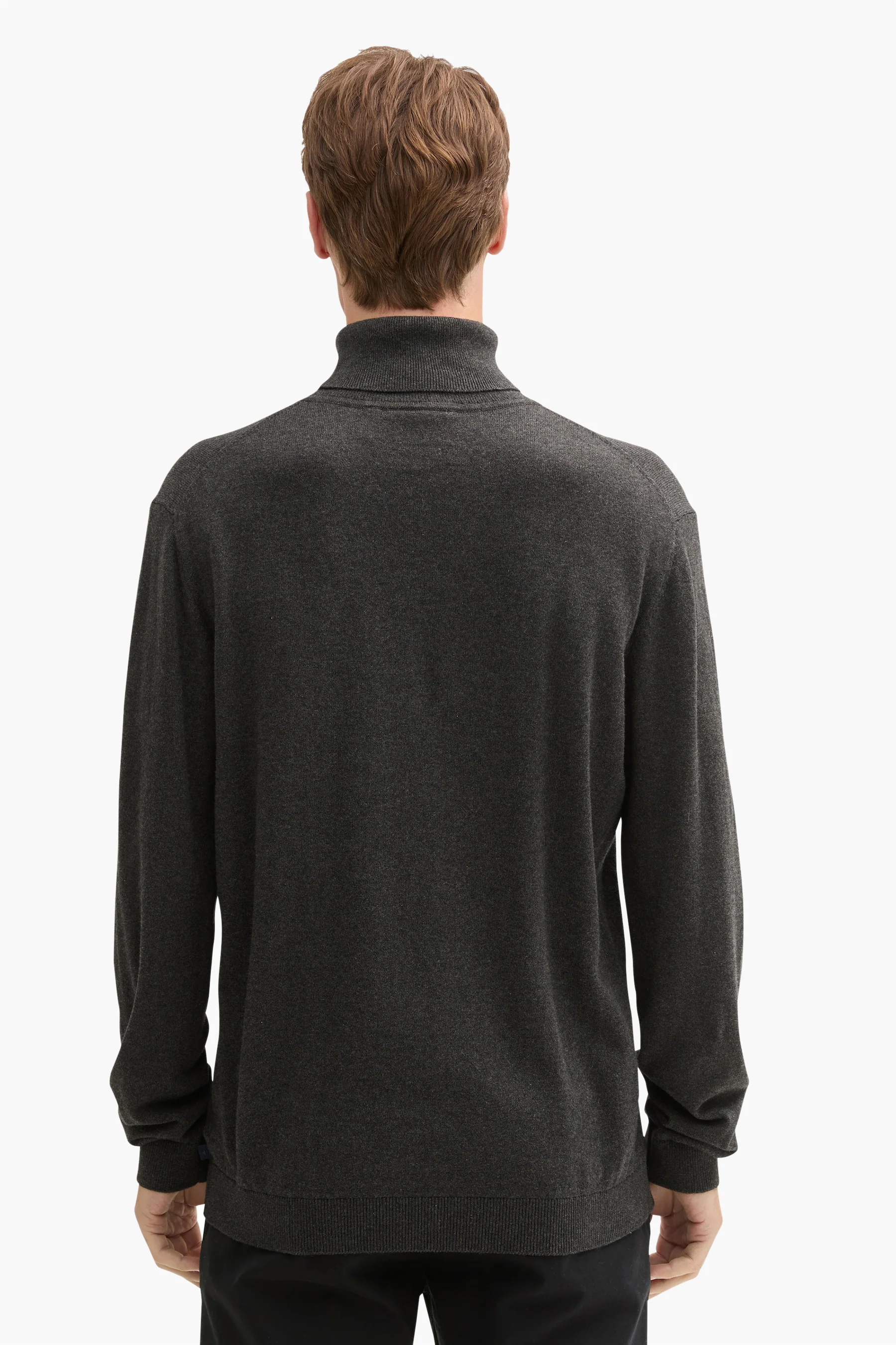 Pull met rolkraag - grijs - Image 3